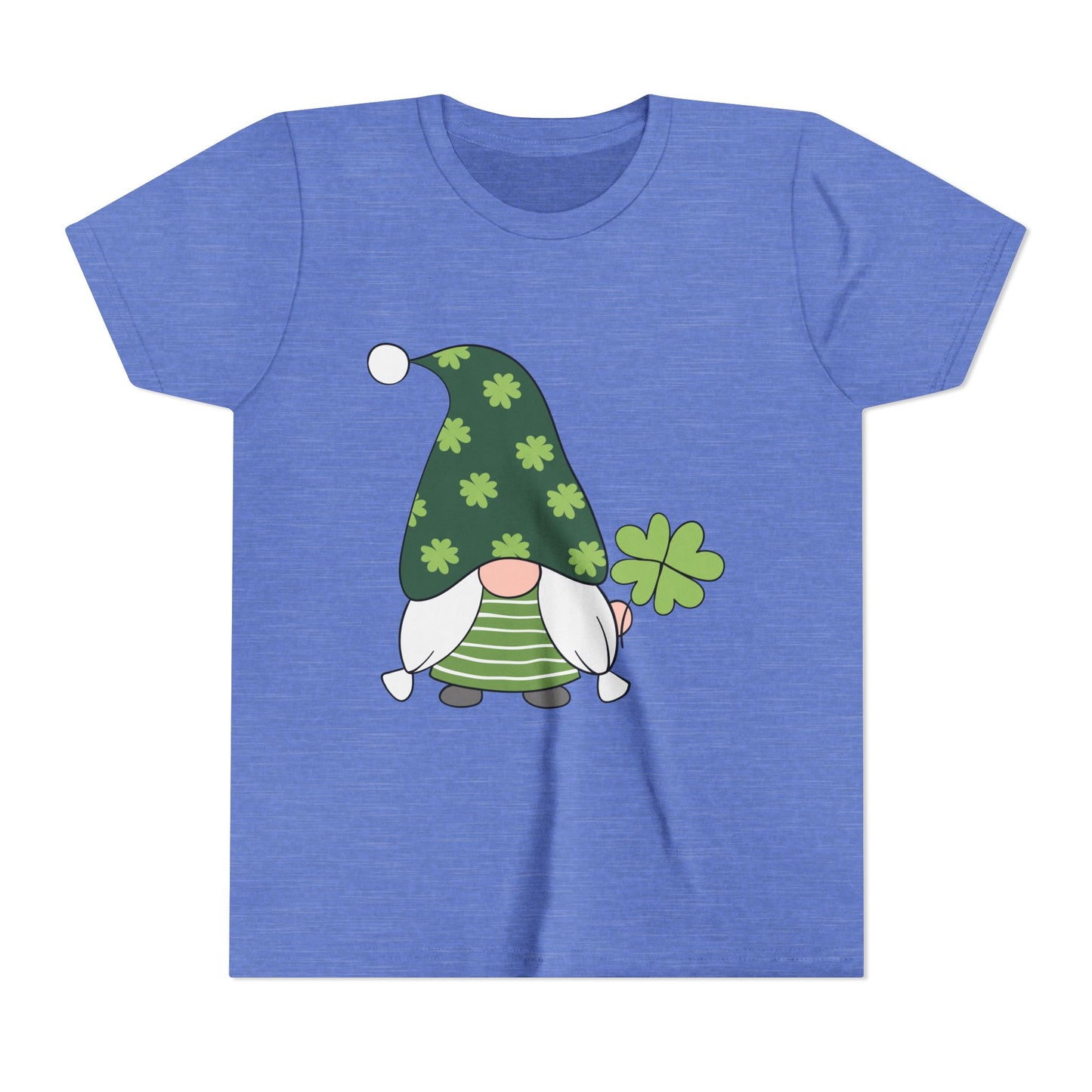 Shamrock Gnome Youth Tee | St. Patrick's Day Clover Kids Shirt