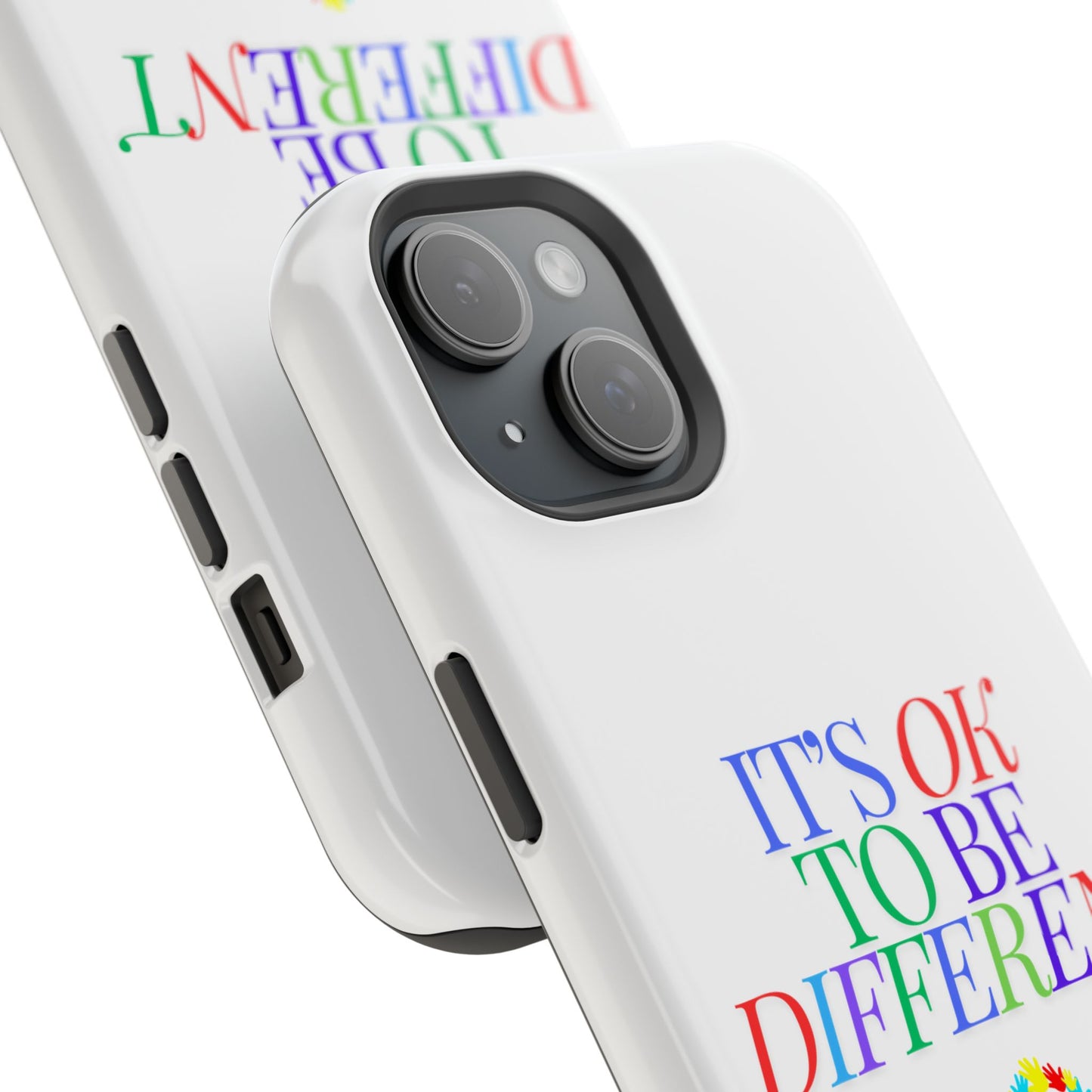 Autism Support Ribbon: It's Okay to Be Different - ASD Awareness Phone Case