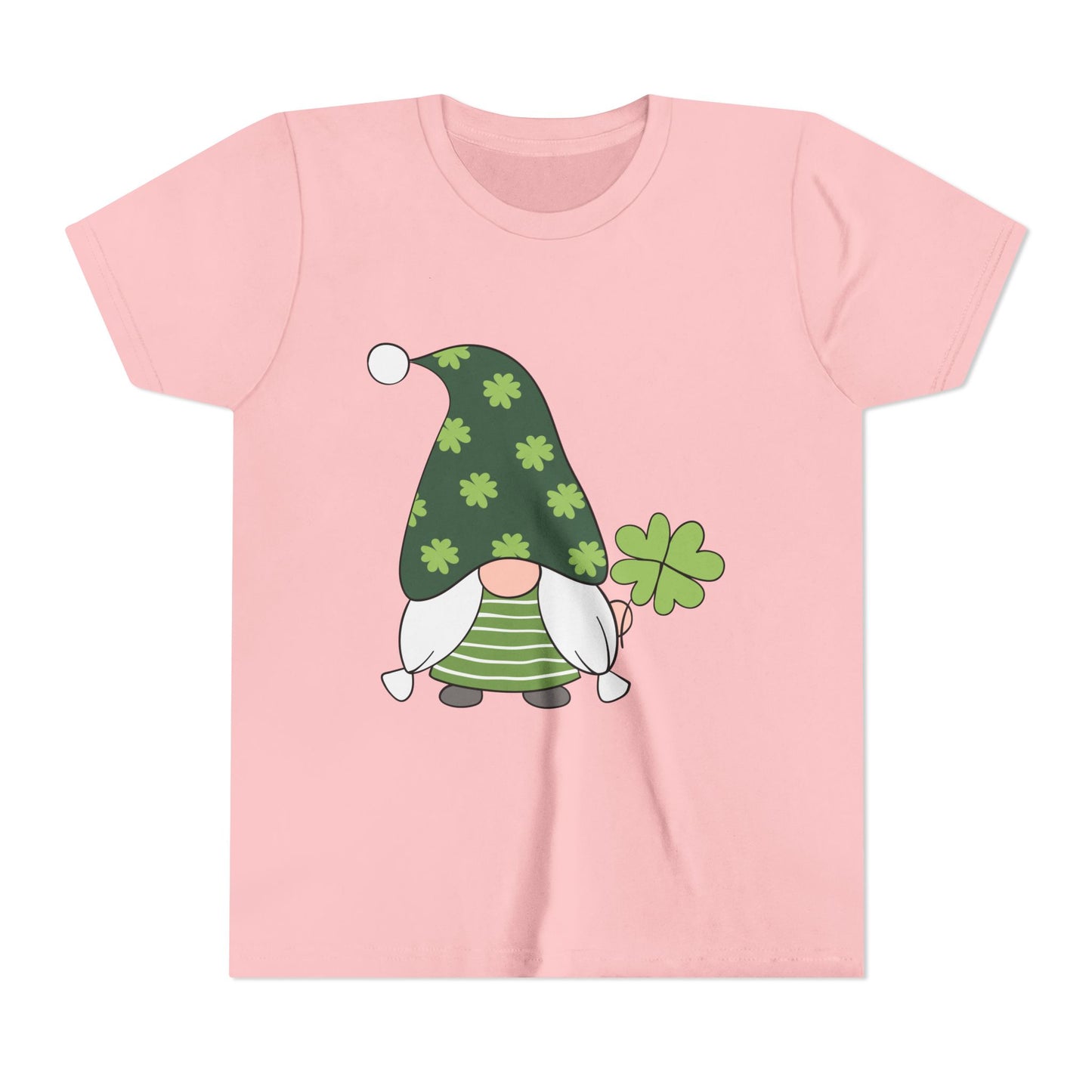 Shamrock Gnome Youth Tee | St. Patrick's Day Clover Kids Shirt