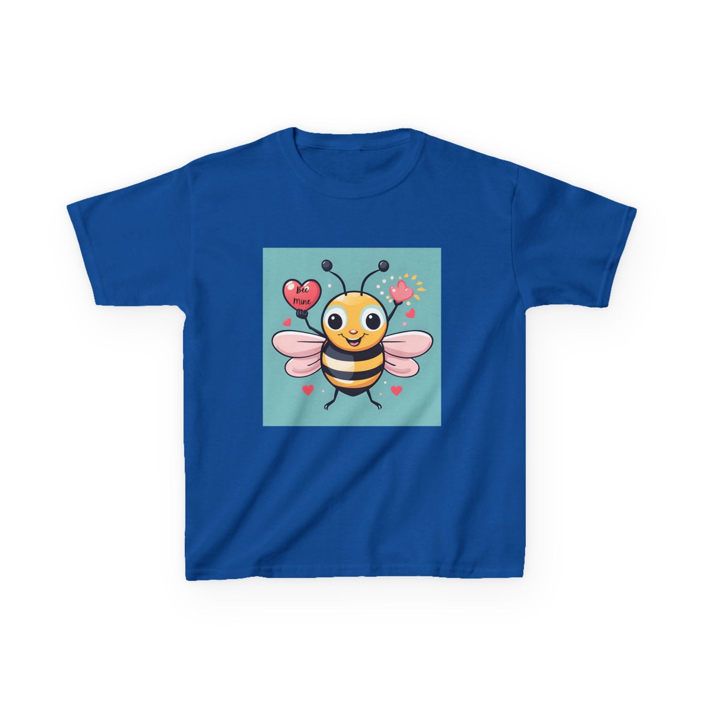 Bee Mine - Heart LIfting Bumble Bee Valentine's Kids Tee