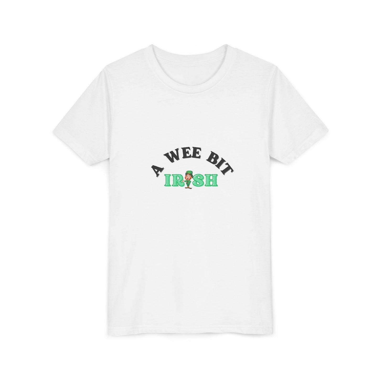 A Wee Bit Irish Youth Tee | St. Patrick's Day Shamrock Kids Shirt