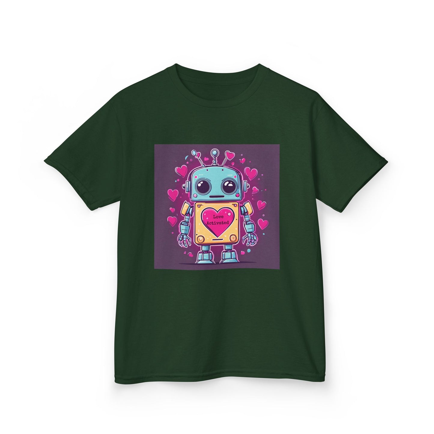 Love Activated - Robot Valentine's Kids' Tee
