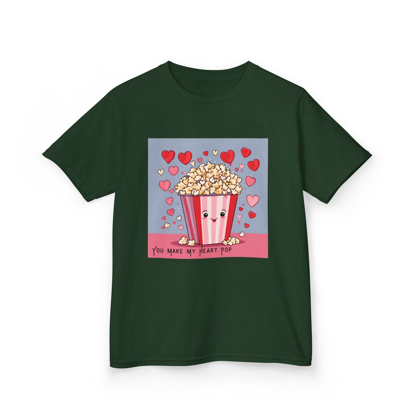 You Make My Heart Pop - Popcorn Valentine's Kids Tee