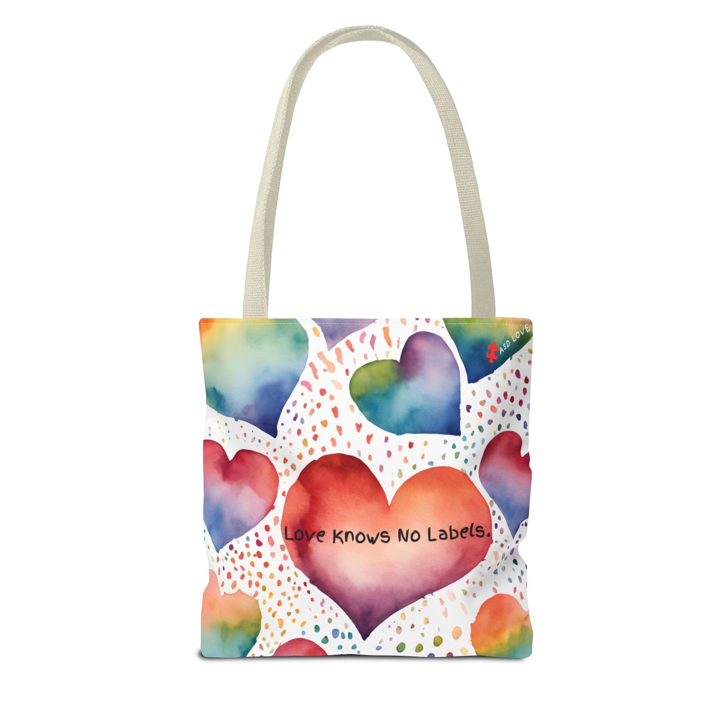 Love Knows No Labels Heart Balloons Tote Bag - Rise Above Division