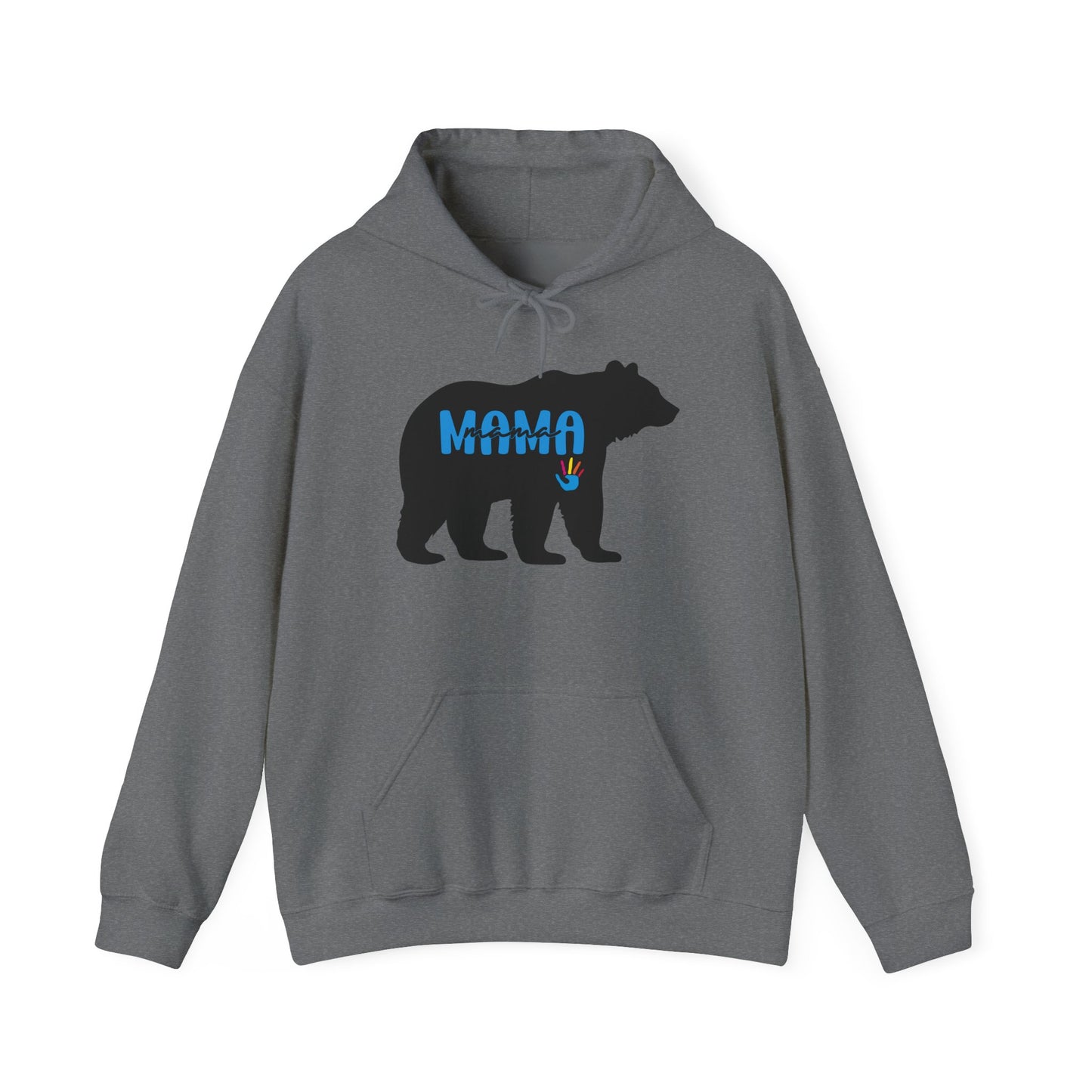 Mama Bear Hooded Sweatshirt | Autism Mama - Proud Support Sweatshirt