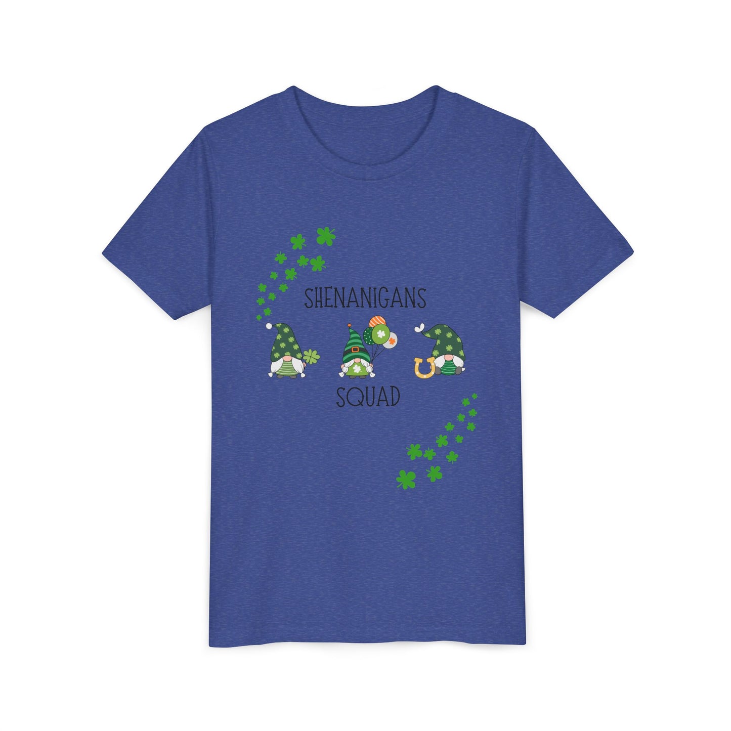 Shenanigans Squad Gnomes Youth Tee | St. Patrick's Day Shamrock Kids Shirt
