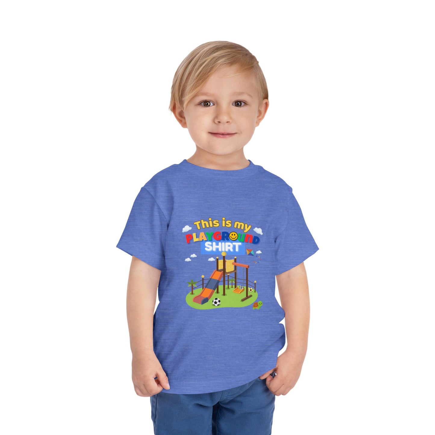 Playground Illustration Toddler Tee | Kids Slide Park Shirt