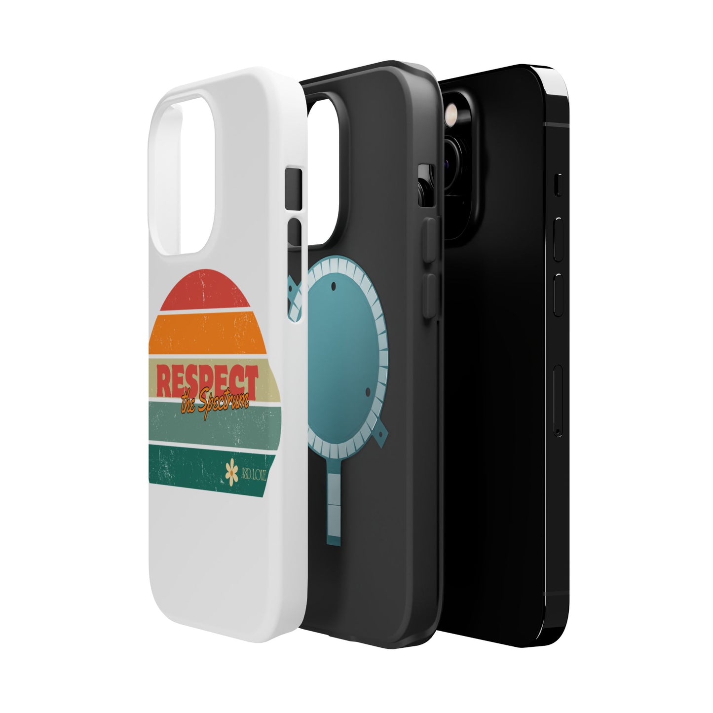 Vintage Rainbow: Respect the Spectrum - ASD Awareness Phone Case