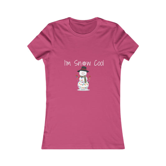 I'm Snow Cool Winter Shirt (WF) - Fun Snowman Holiday Tee