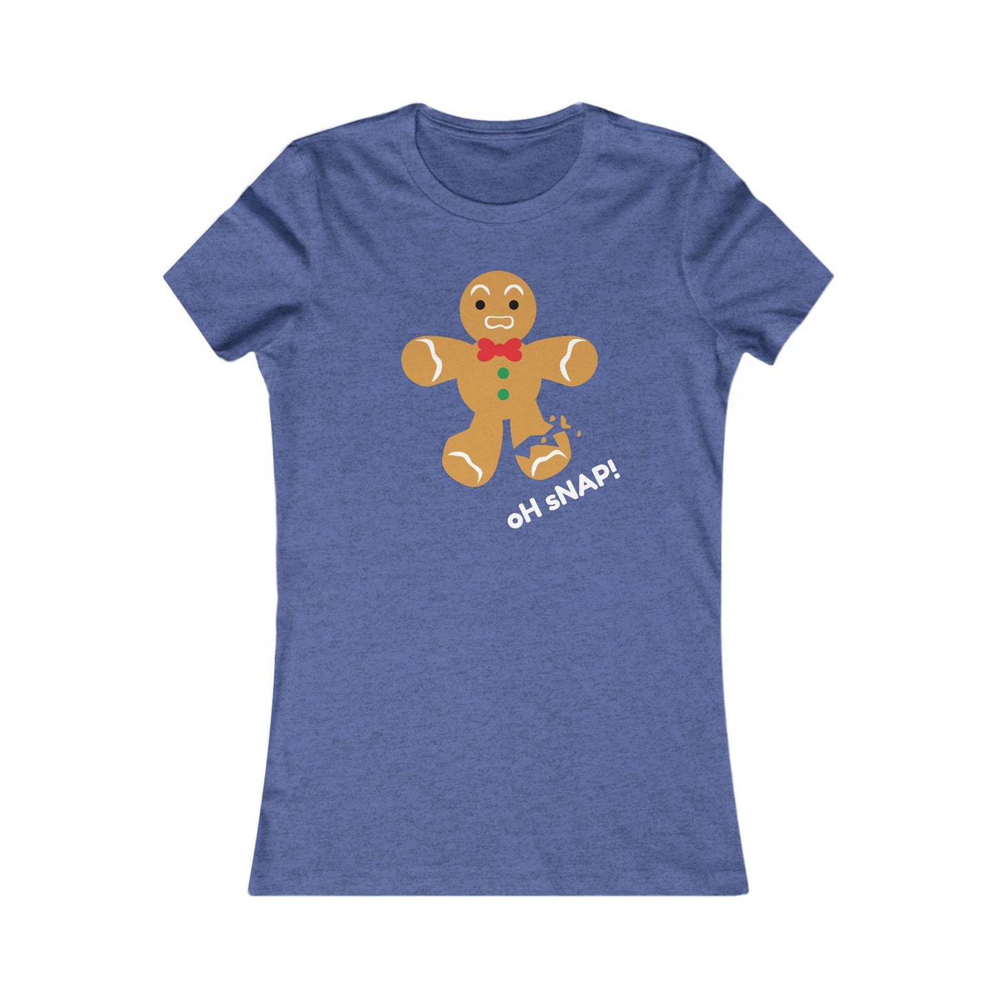 Oh Snap! Gingerbread Boy Shirt - Funny Broken Cookie Christmas Tee for Holiday Fun