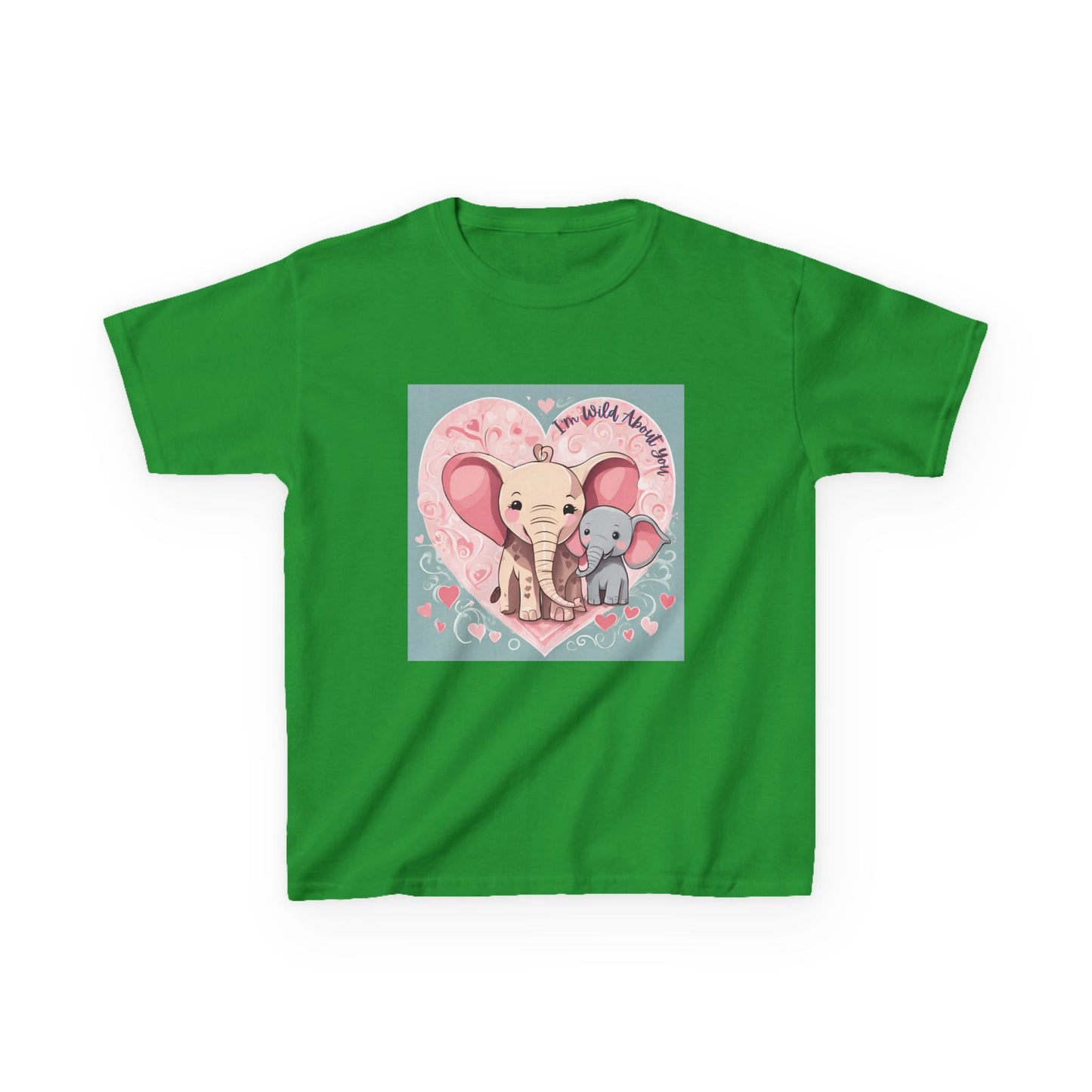 I'm Wild About You - Elephant Duo Valentine's Kids Tee