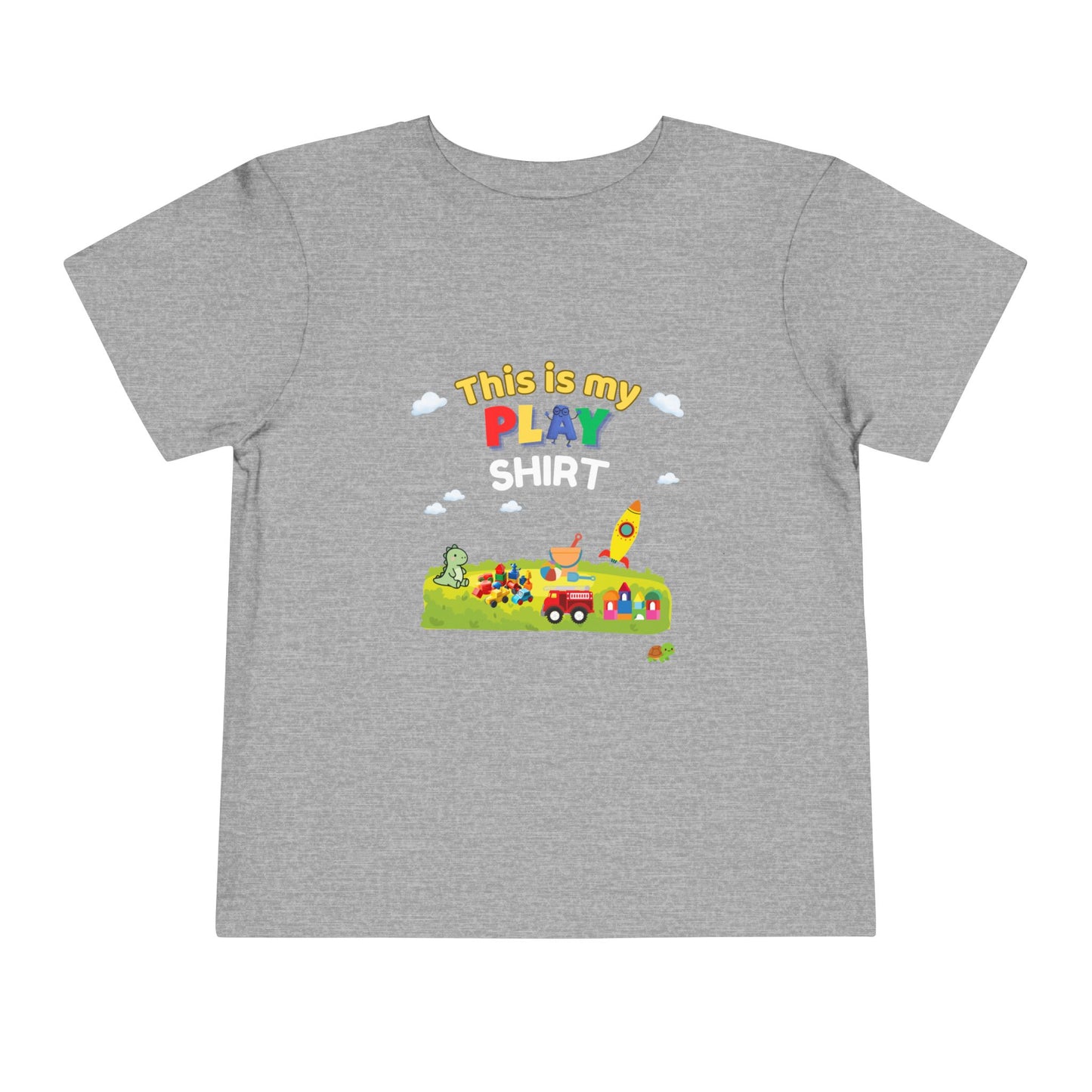 This Is My Play Shirt Toddler Tee | Toy Train, Blocks, Rocket