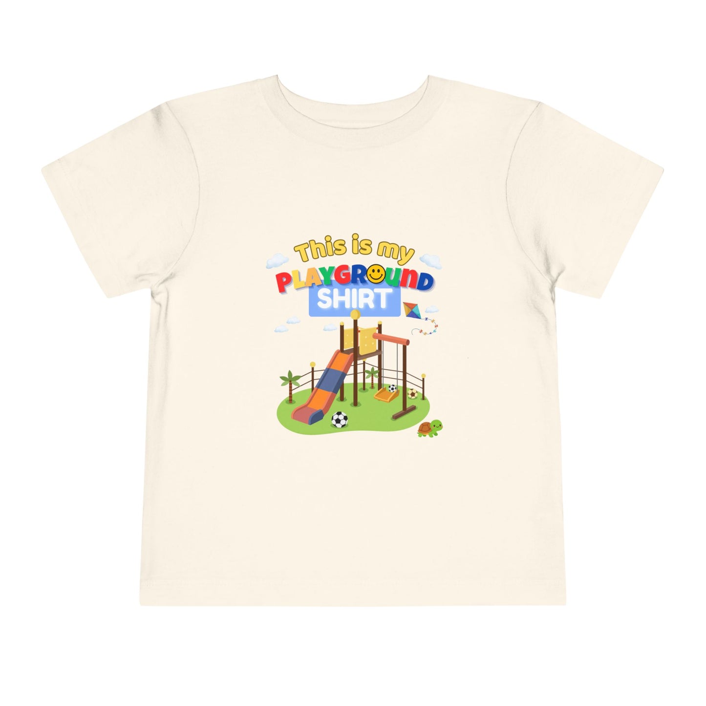 Playground Illustration Toddler Tee | Kids Slide Park Shirt
