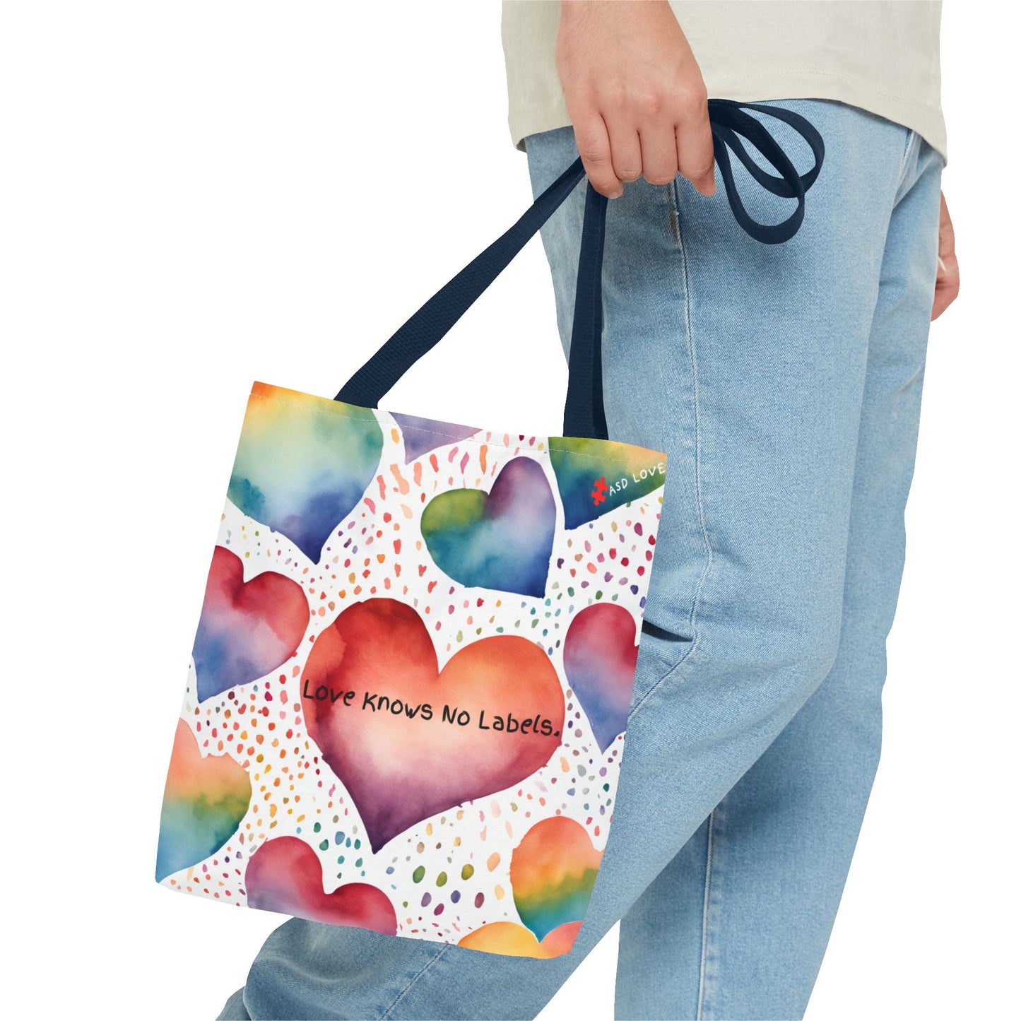 Love Knows No Labels Heart Balloons Tote Bag - Rise Above Division