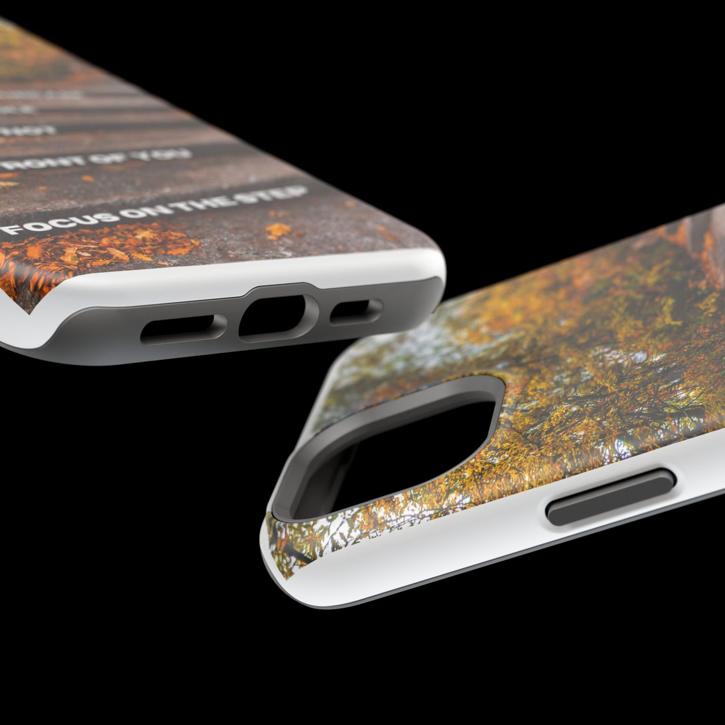 Autumn Steps: Focus on the Journey - Positive Reminder Phone Case