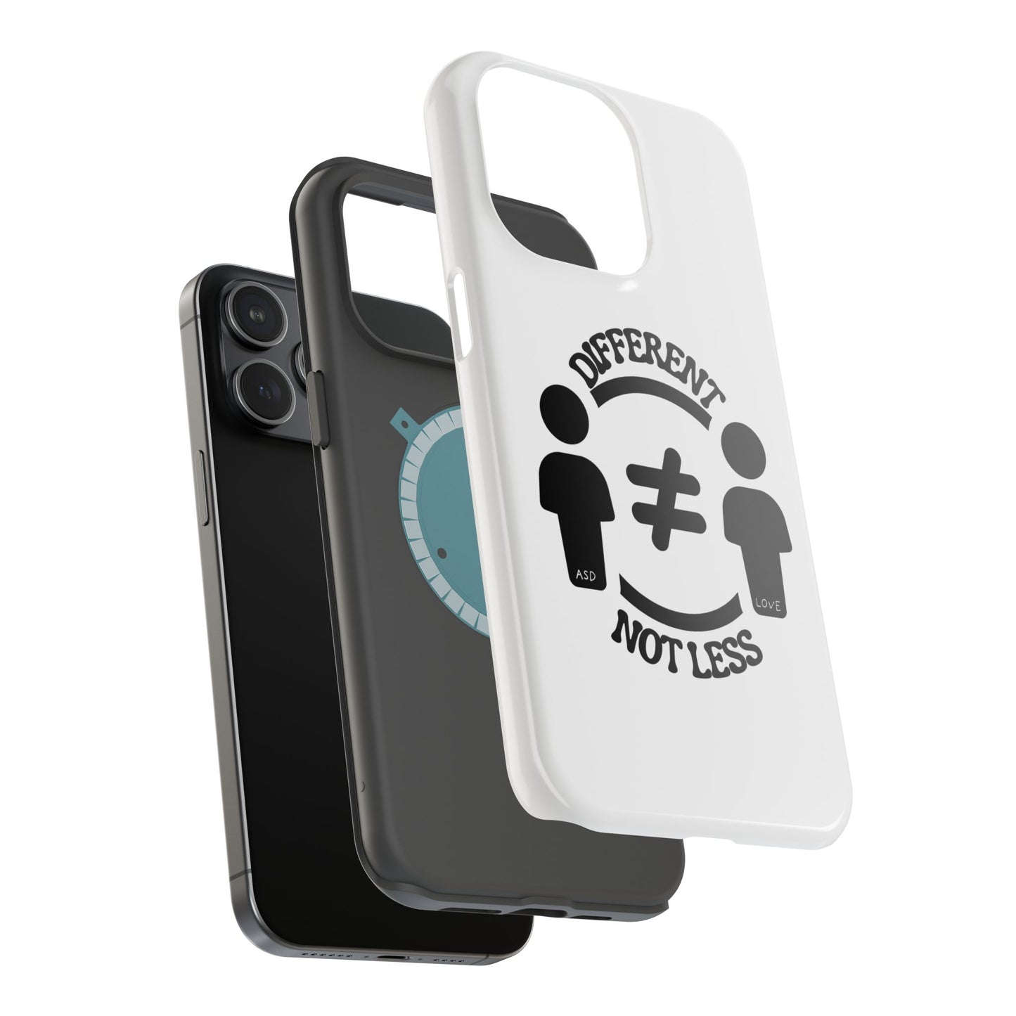 Silhouette Harmony: Different, Not Less - ASD Awareness Phone Case