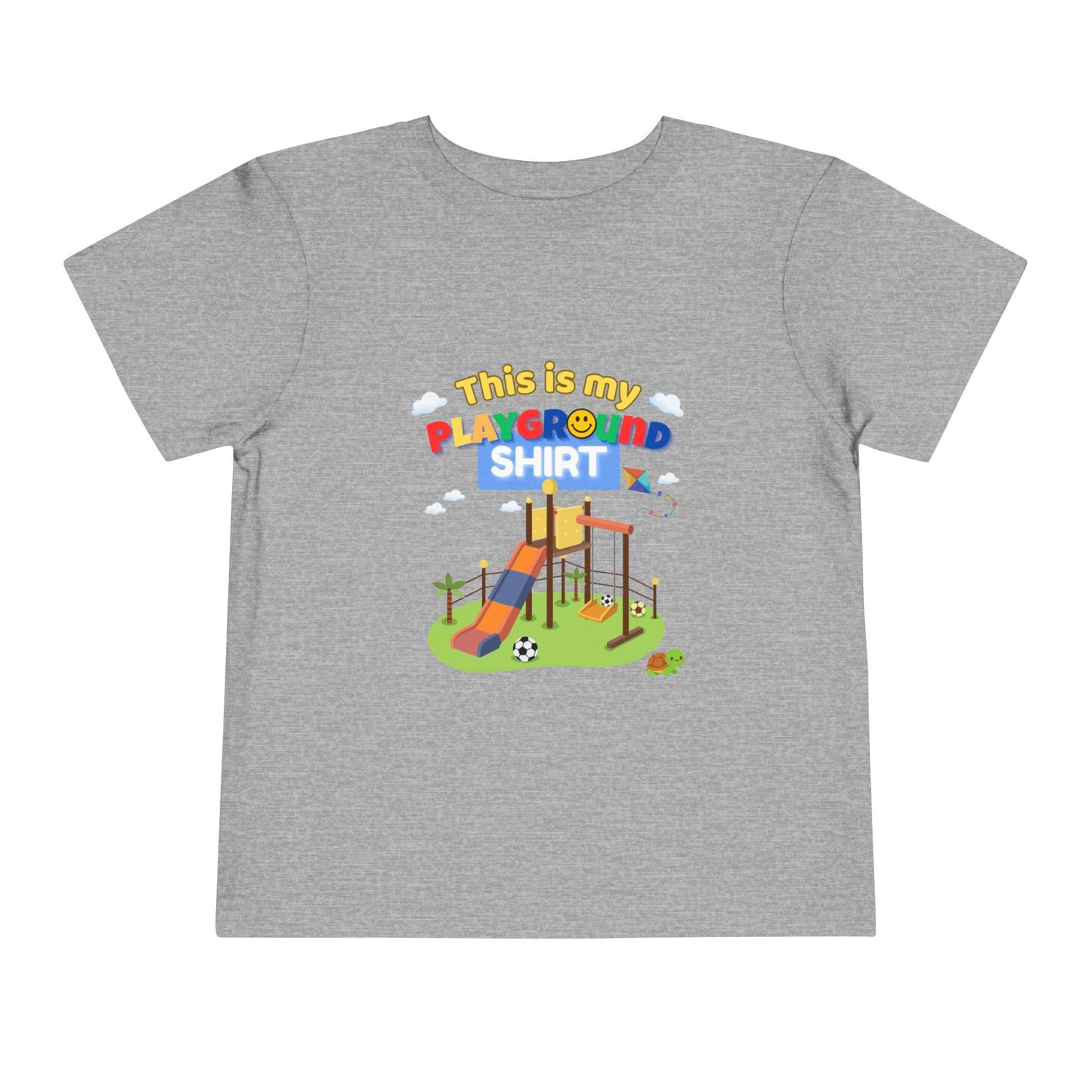 Playground Illustration Toddler Tee | Kids Slide Park Shirt