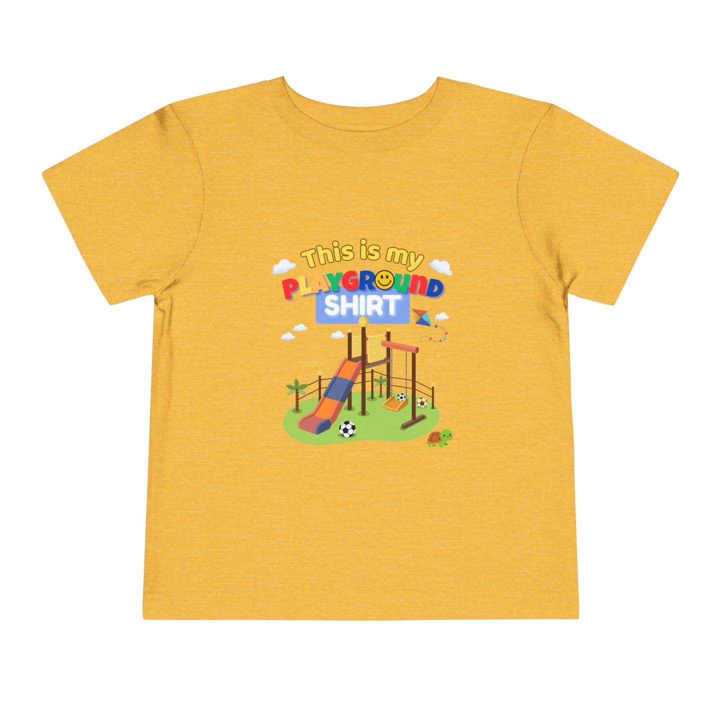 Playground Illustration Toddler Tee | Kids Slide Park Shirt