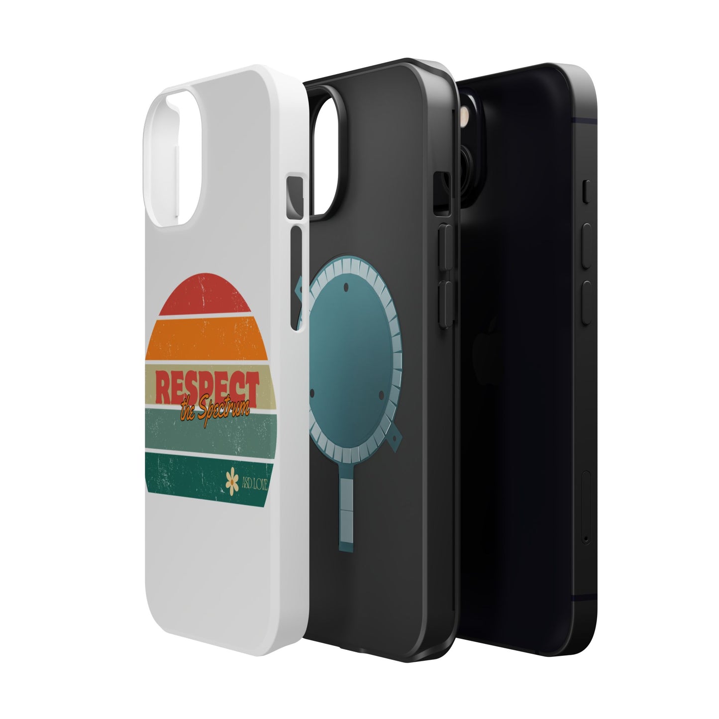 Vintage Rainbow: Respect the Spectrum - ASD Awareness Phone Case