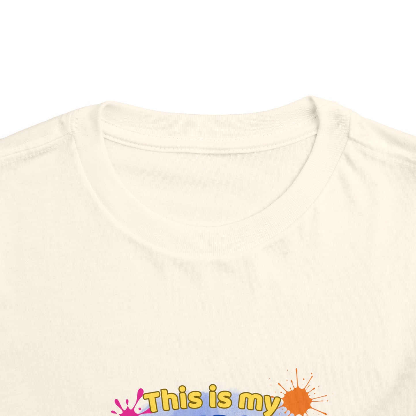 Messy Play Paint Splatter Toddler Tee | "This is my messy play shirt"