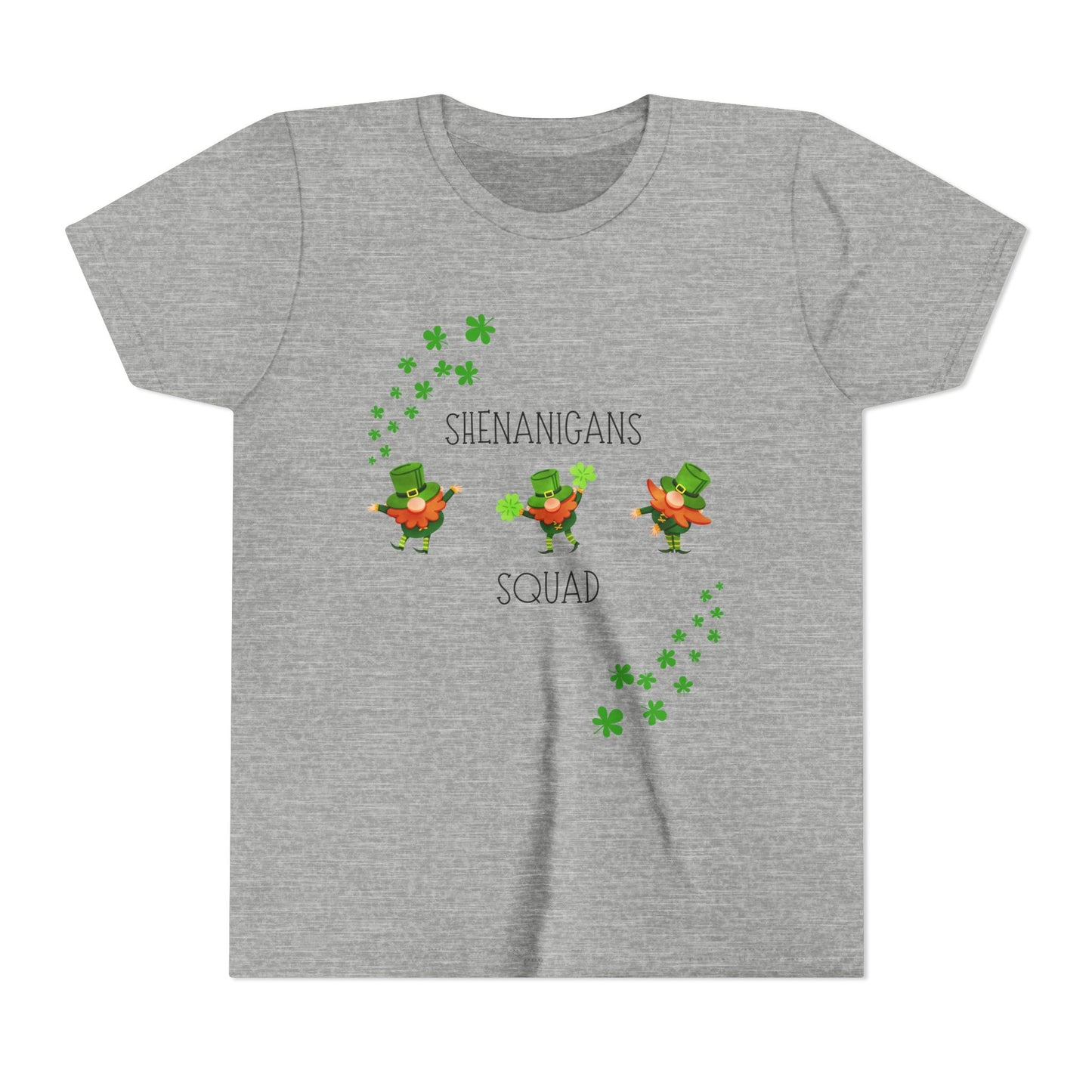 Shenanigans Squad Youth Tee | St. Patrick's Day Leprechaun Shamrock Shirt