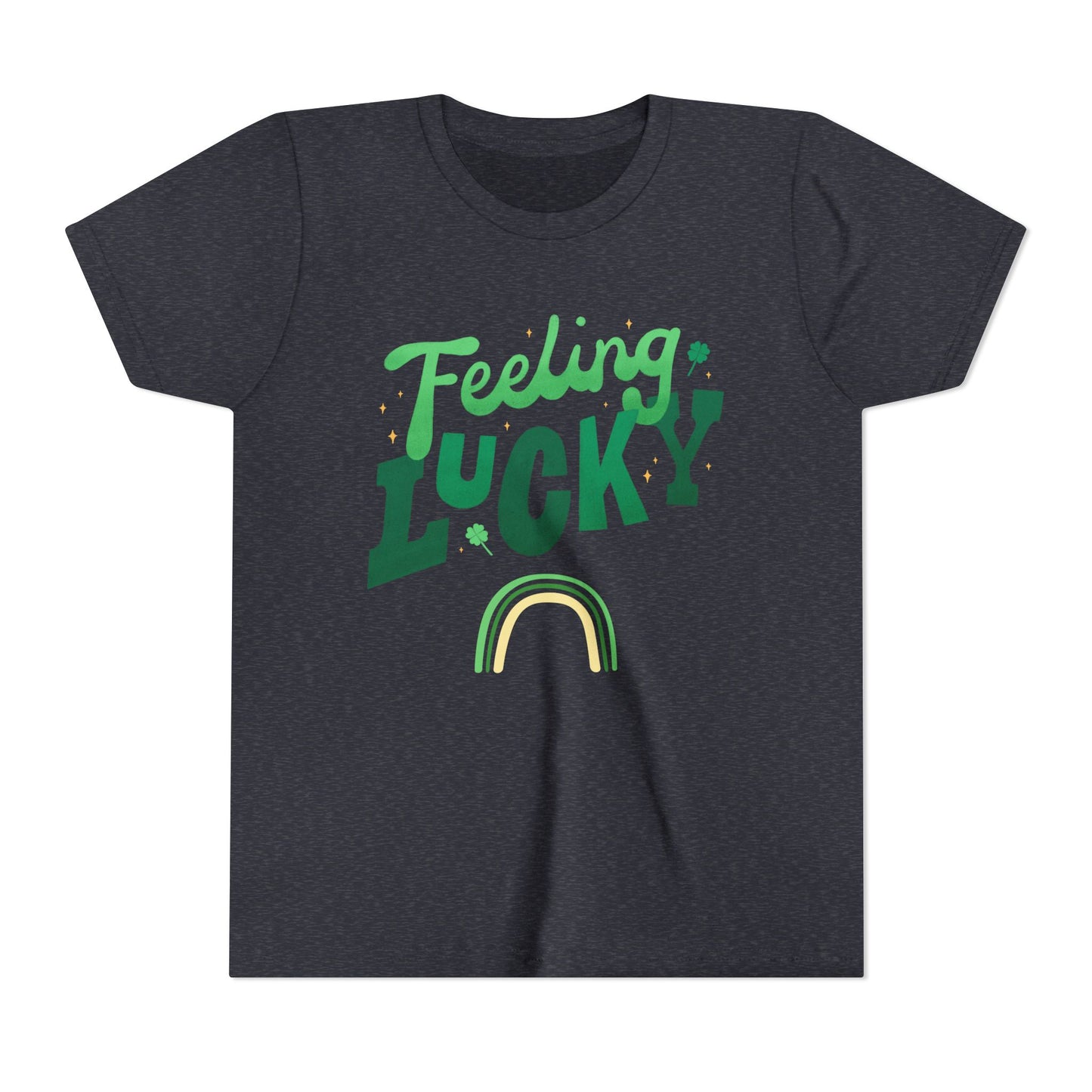 Feeling Lucky rainbow Youth Tee | St. Patrick's Day kids shirt