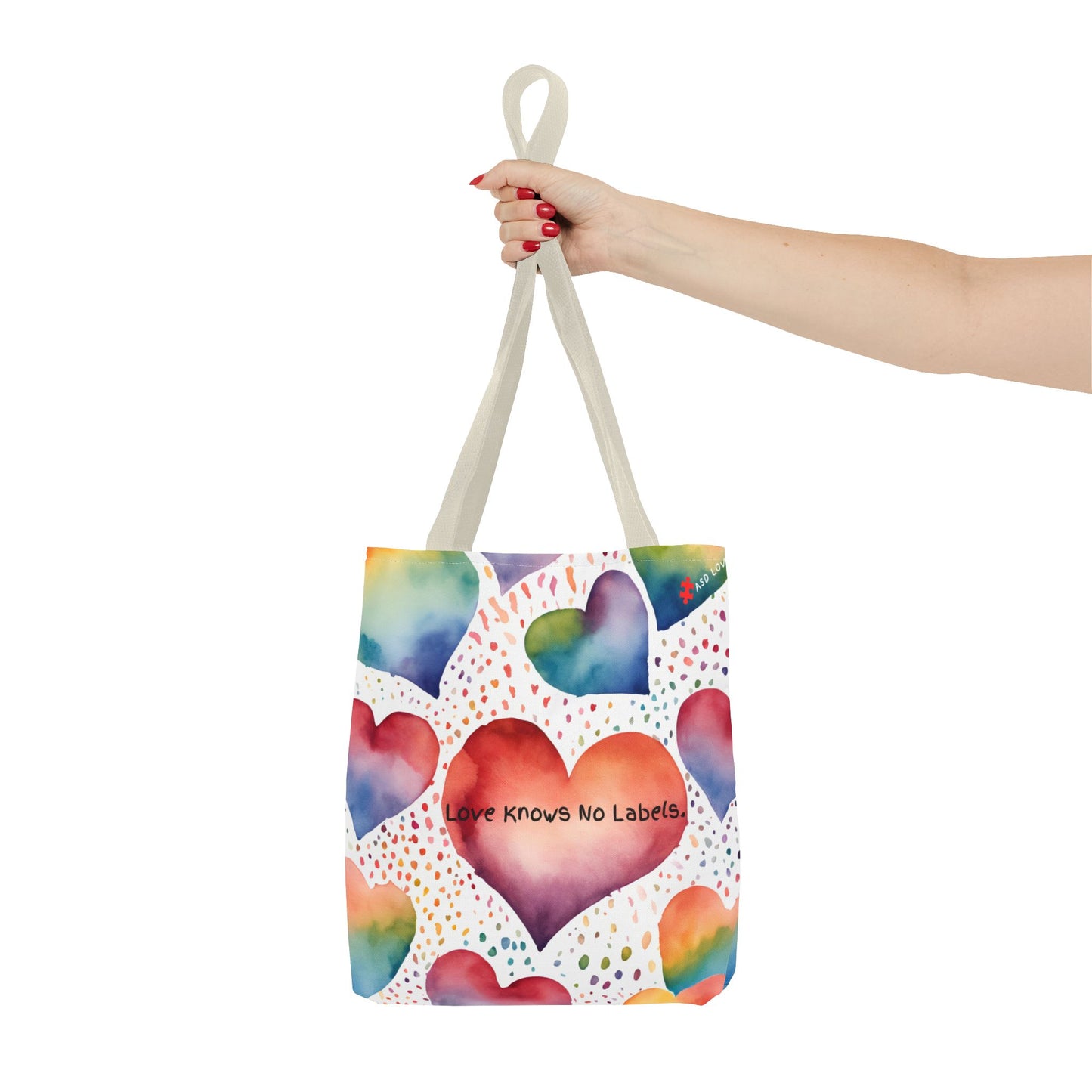 Love Knows No Labels Heart Balloons Tote Bag - Rise Above Division