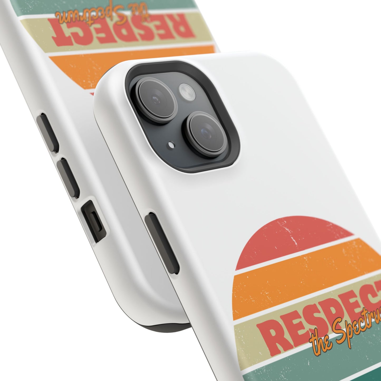 Vintage Rainbow: Respect the Spectrum - ASD Awareness Phone Case