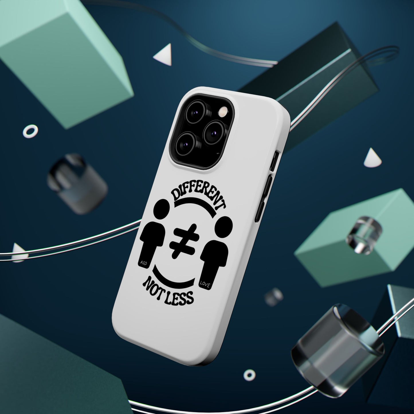 Silhouette Harmony: Different, Not Less - ASD Awareness Phone Case