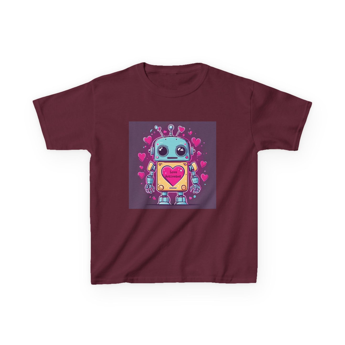 Love Activated - Robot Valentine's Kids' Tee