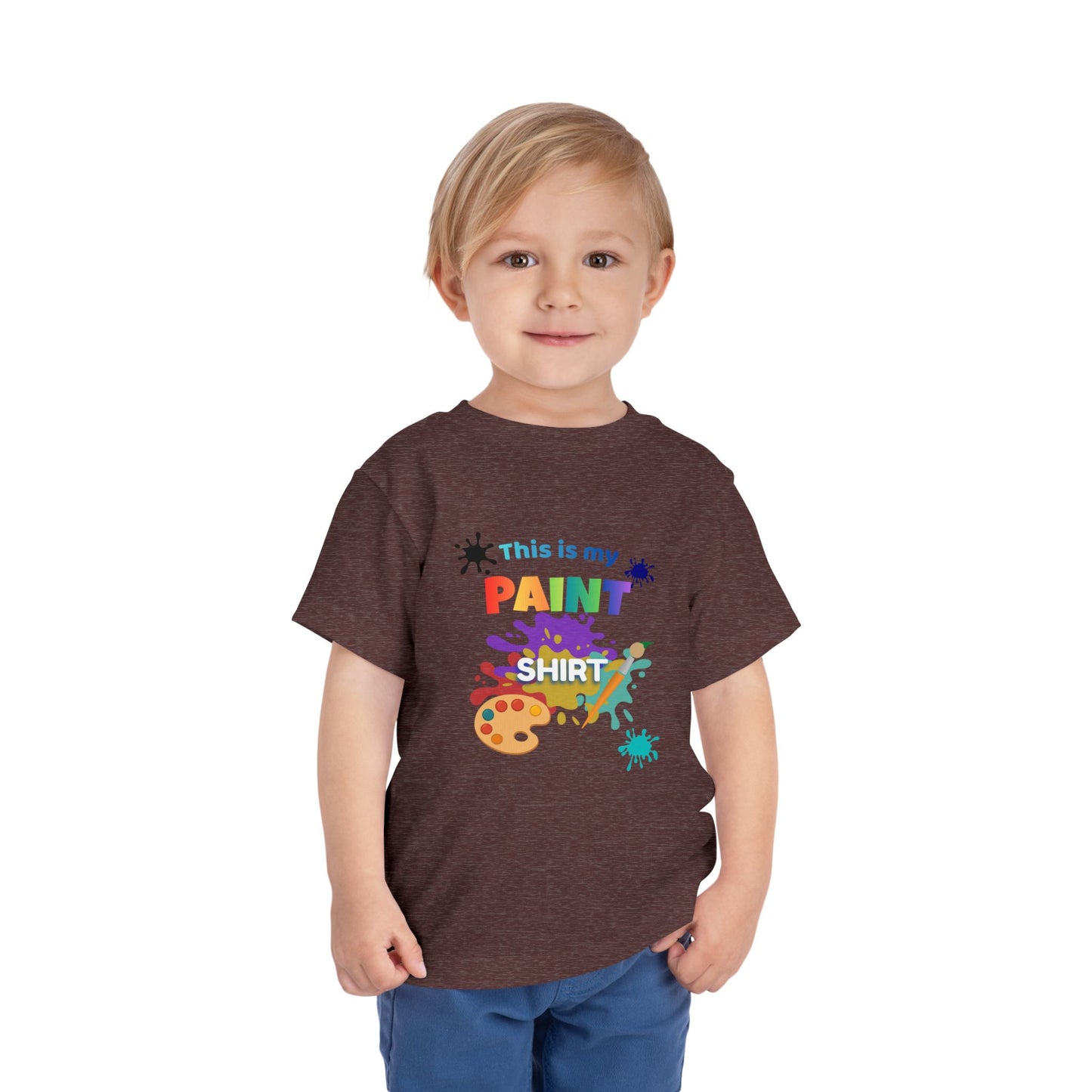 This Is My Paint Shirt Toddler Tee | Kids Painting Art Splash Shirt