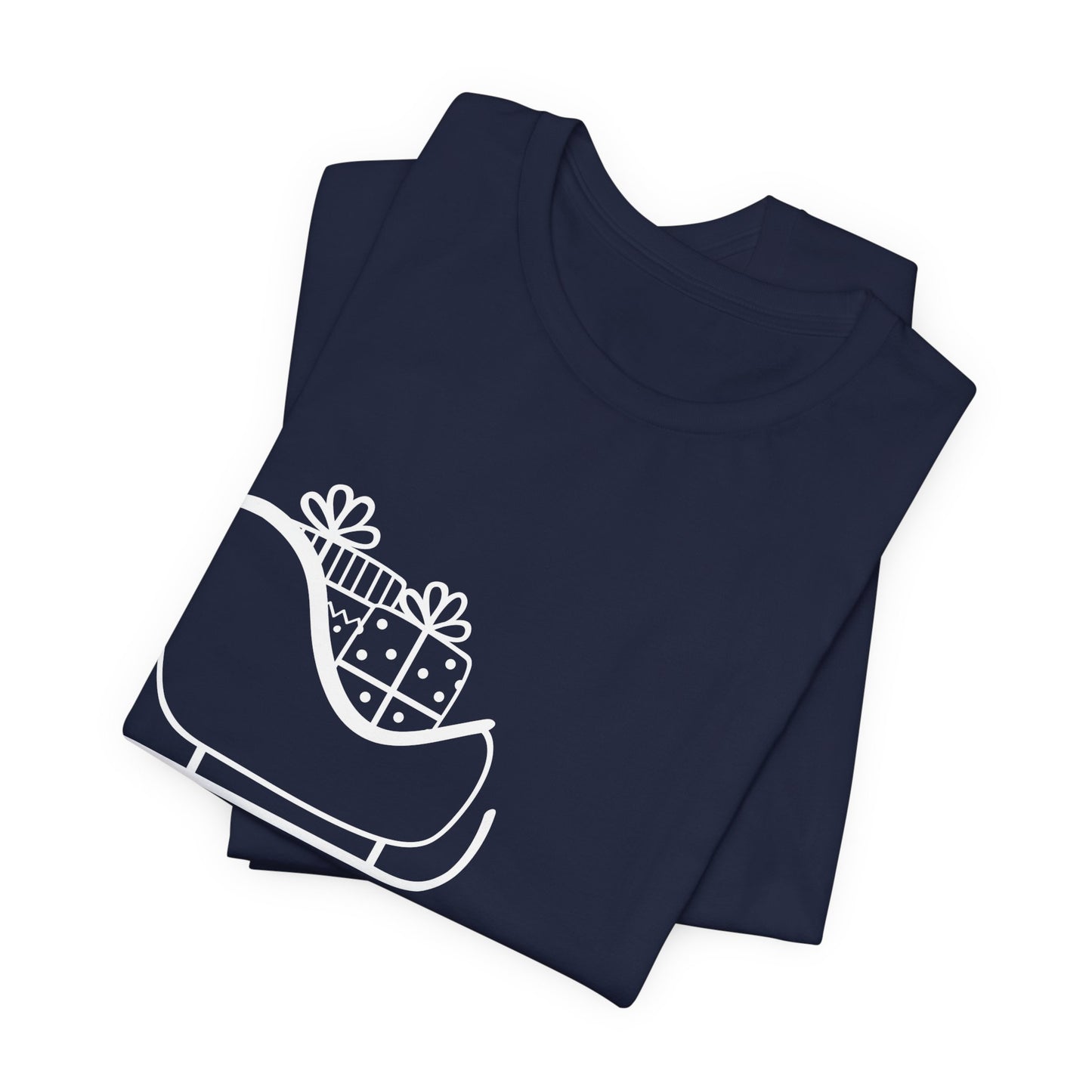 Sleigh All Day Holiday Shirt (WF) – Unisex Jersey Short Sleeve Tee | Holiday Gift | Funny Sleigh T-Shirt | Winter Snowflake Tee | Matching Family Outfit