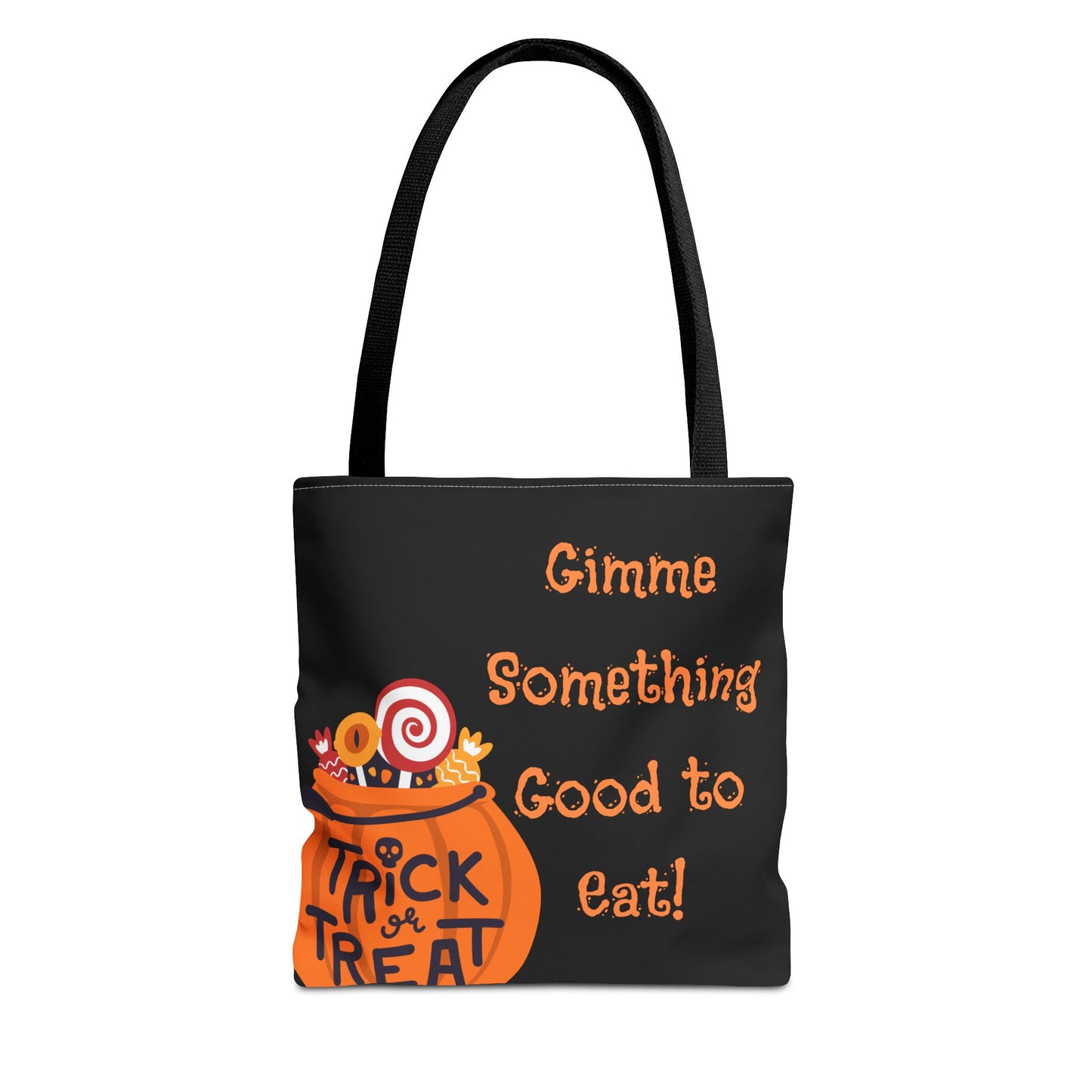 Gimme Something Good to Eat Tote Bag | Halloween Trick-or-Treat Bag | Reusable Candy Bag