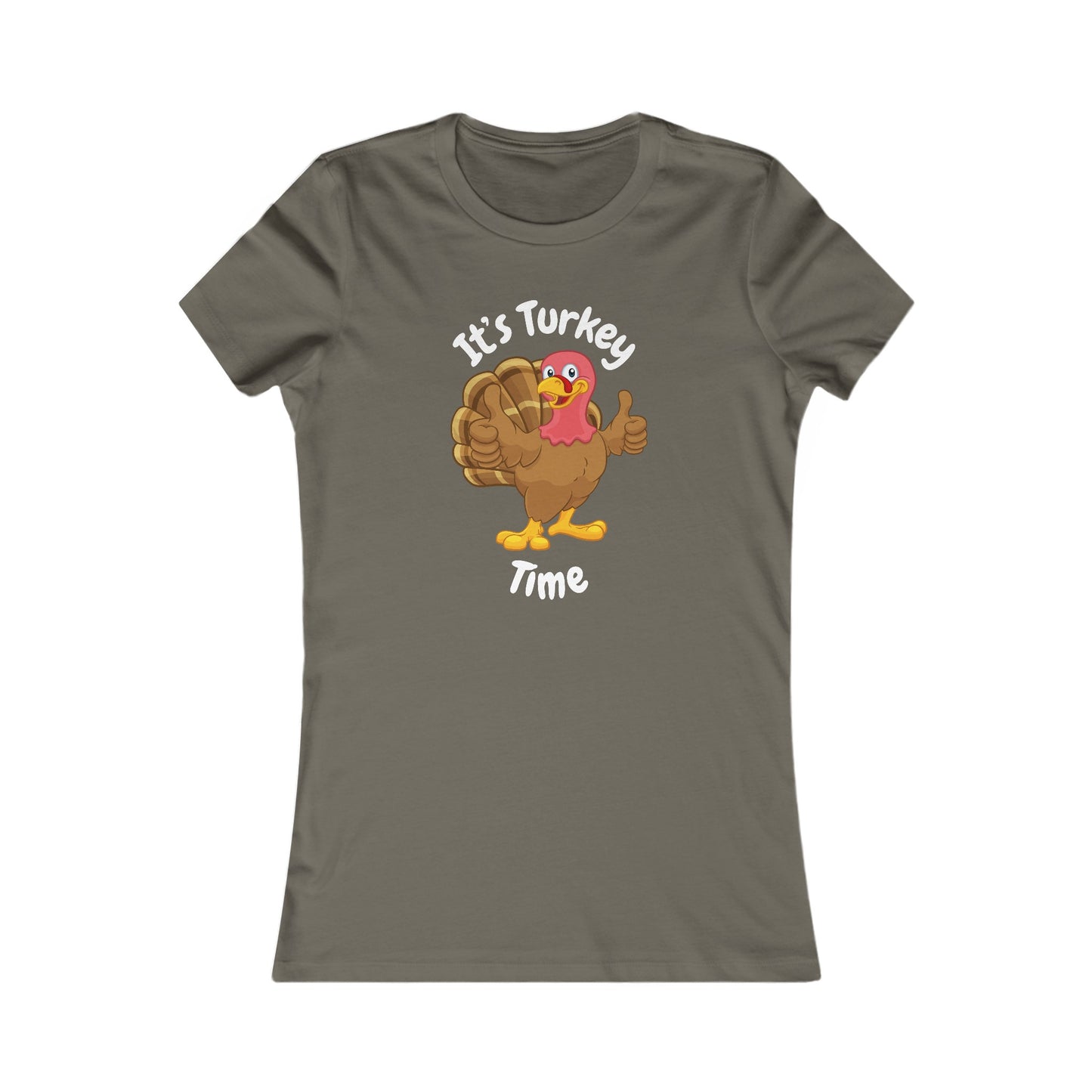 Turkey Time Thanksgiving Shirt (WF) - Fun Cartoon Turkey Tee for Holiday Feasts