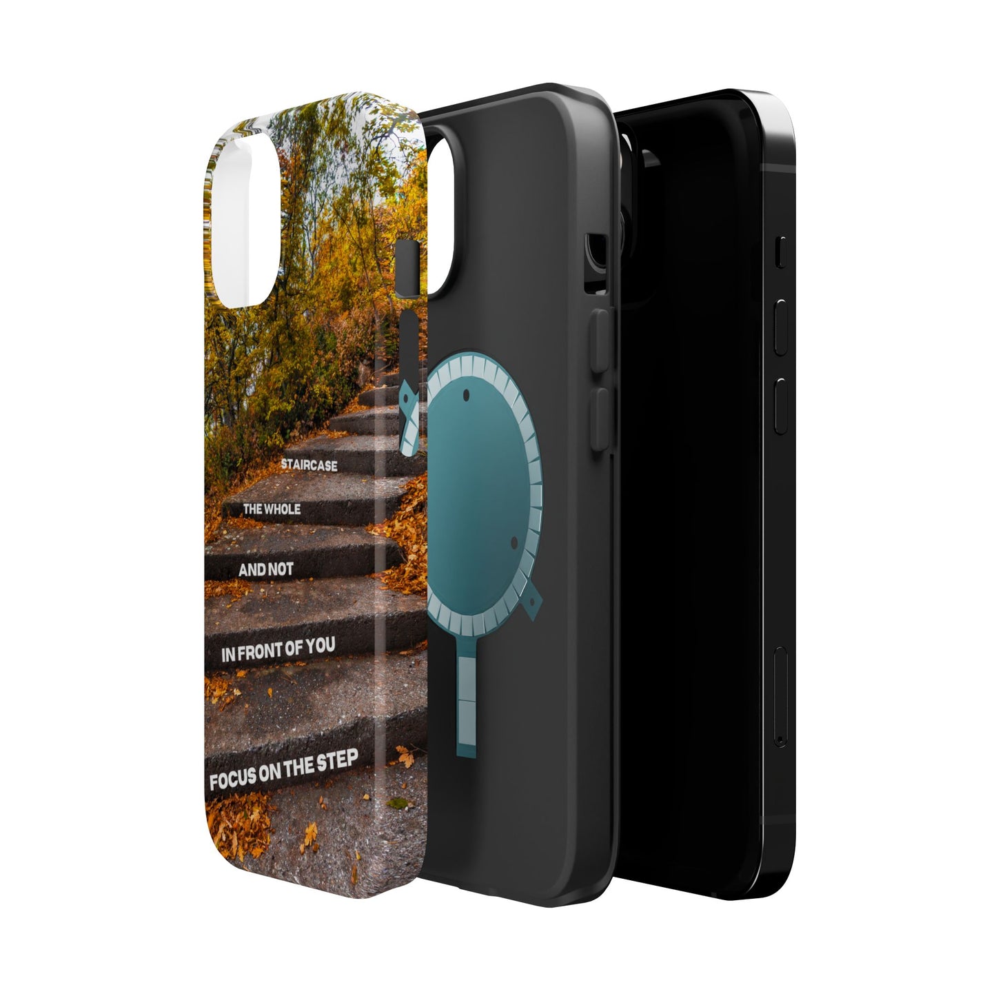Autumn Steps: Focus on the Journey - Positive Reminder Phone Case