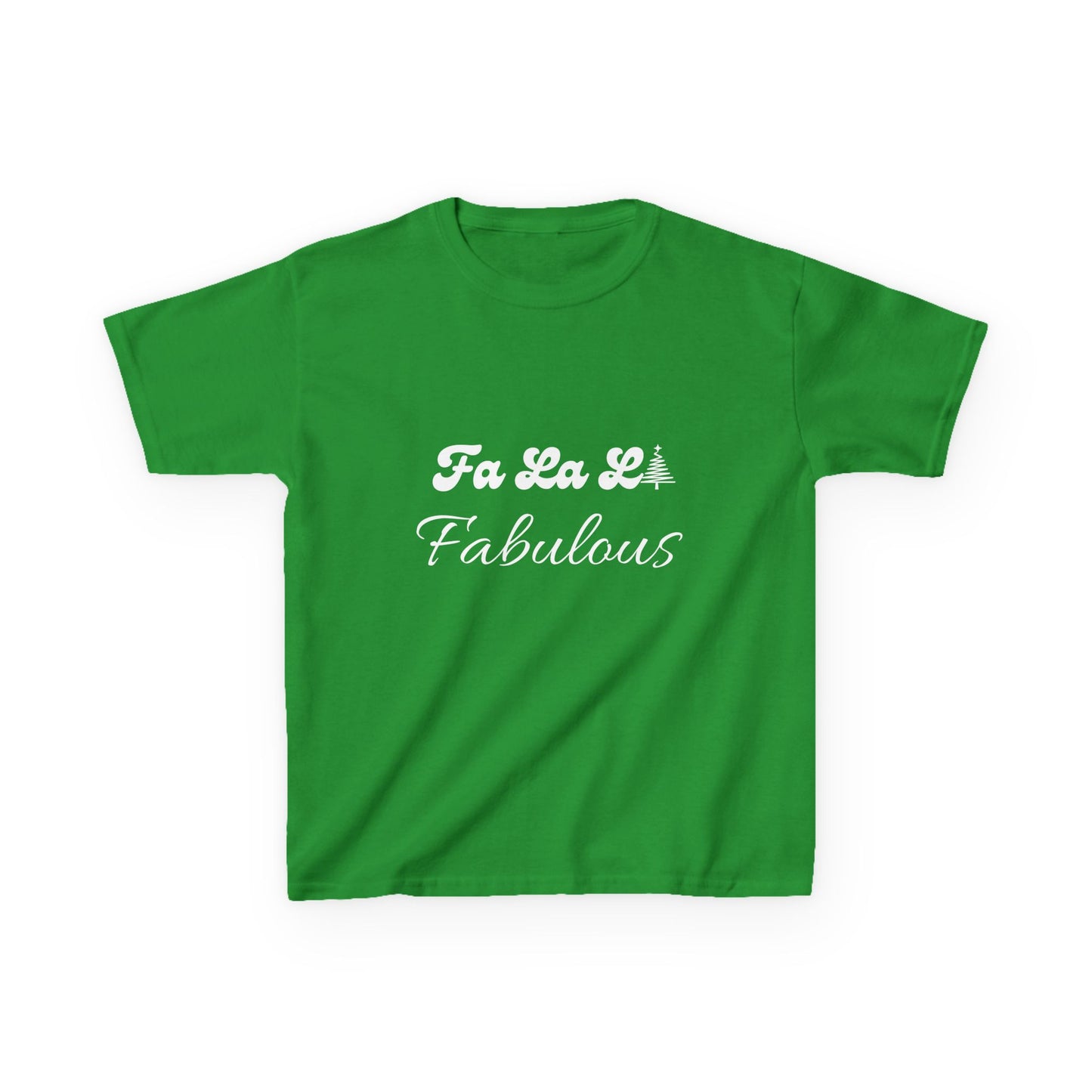 Fa La LA Fabulous Kids Tee - Fun Christmas Shirt for Boys and Girls