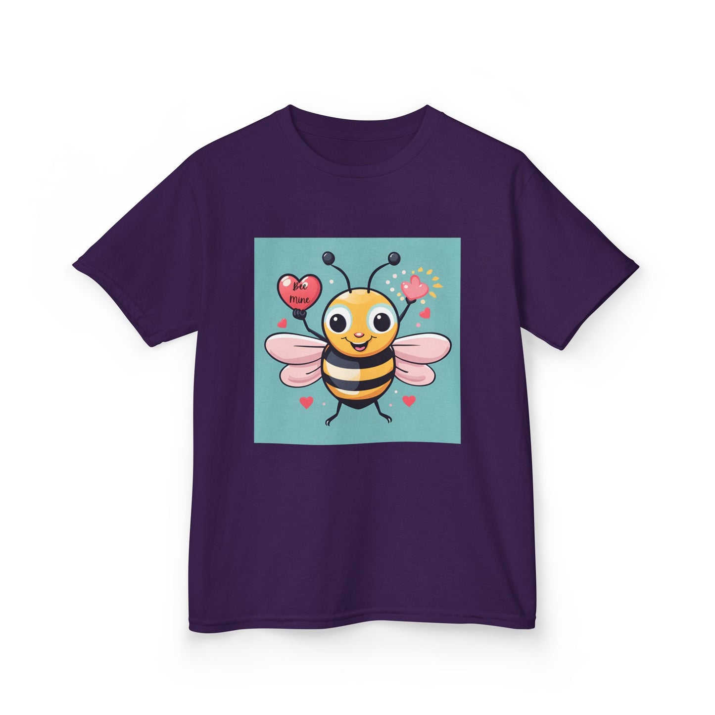 Bee Mine - Heart LIfting Bumble Bee Valentine's Kids Tee