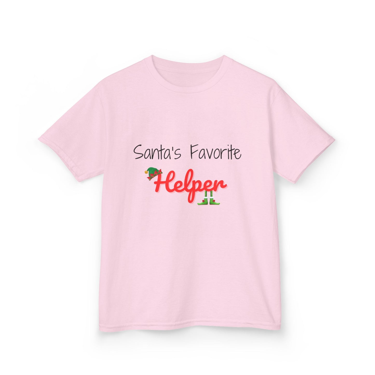 Santa's Favorite Helper Kids Tee - Cute Christmas Shirt for Boys and Girls