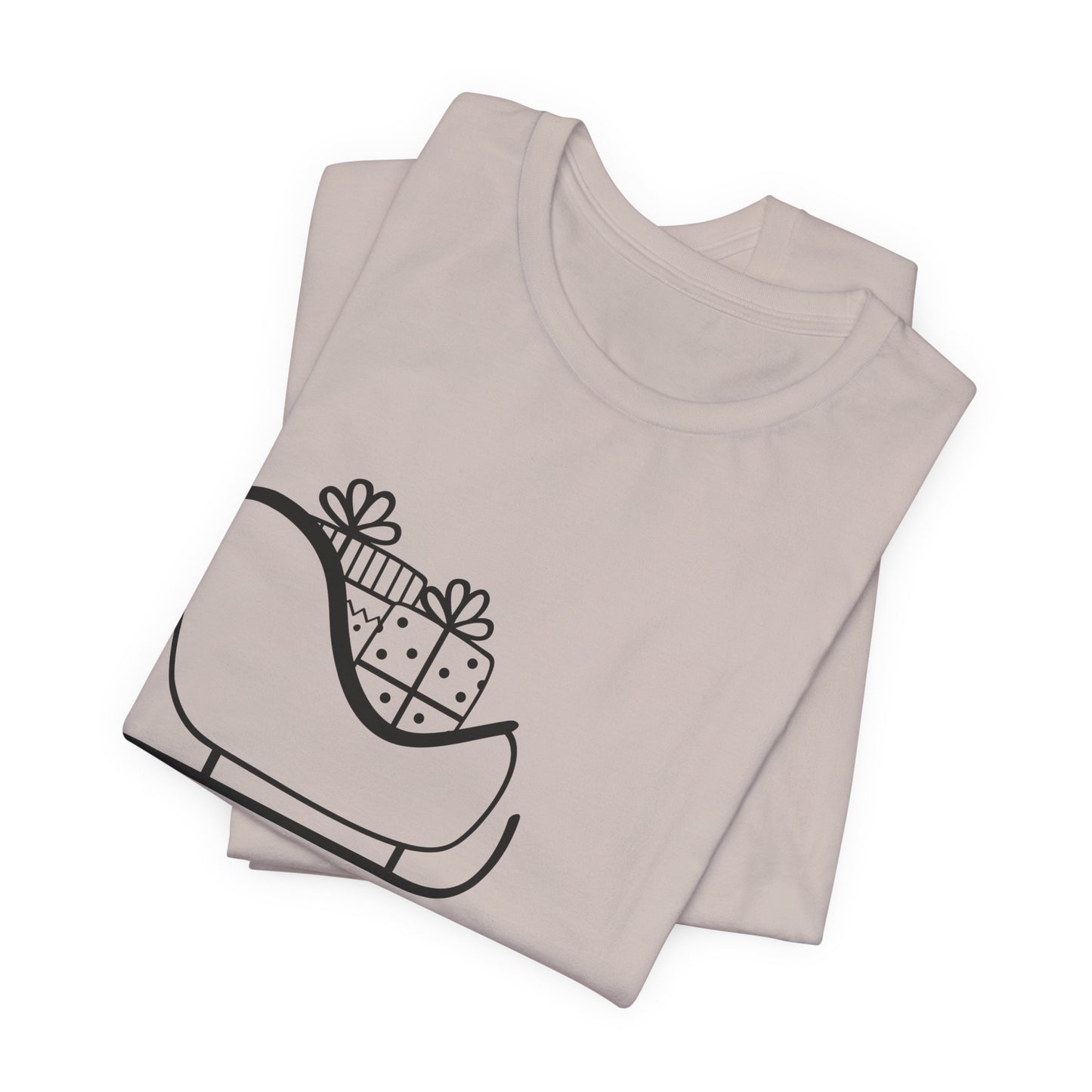 Sleigh All Day Holiday Shirt - Unisex Jersey Short Sleeve Tee - Holiday Gift - Funny Sleigh T-Shirt - Winter Snowflake Tee