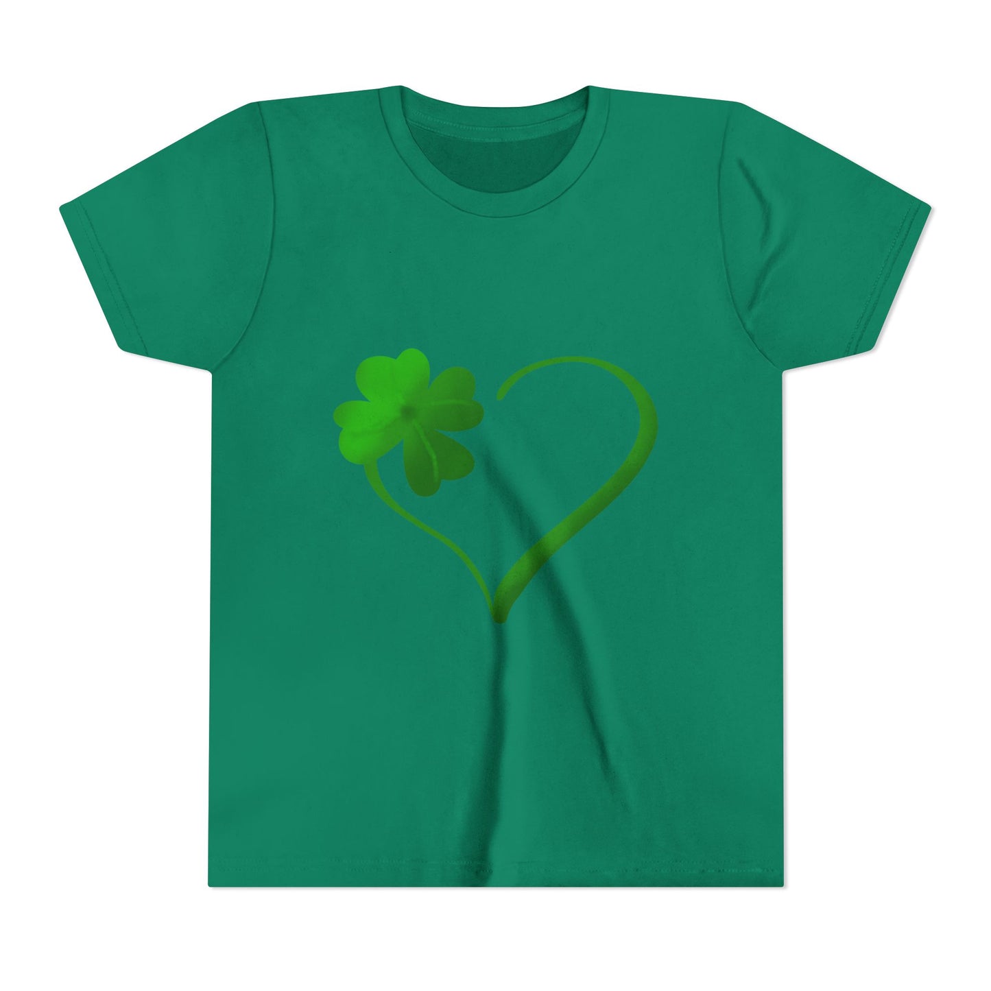 Shamrock Heart Youth Tee | St. Patrick's Day Clover Kids Shirt
