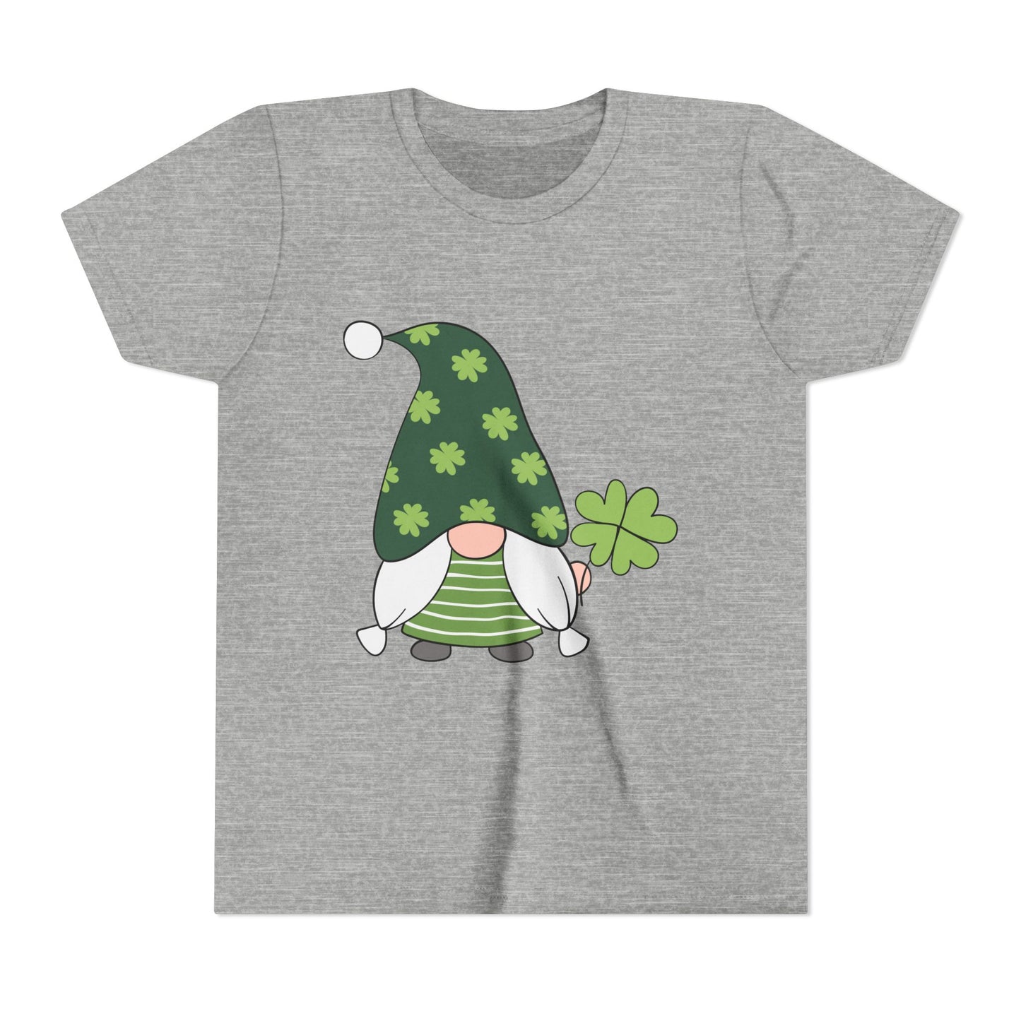 Shamrock Gnome Youth Tee | St. Patrick's Day Clover Kids Shirt