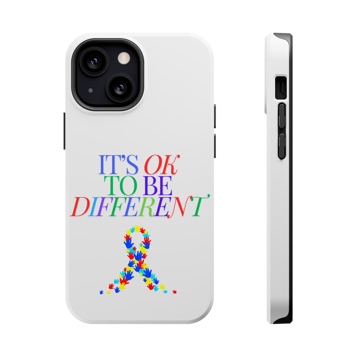 Autism Support Ribbon: It's Okay to Be Different - ASD Awareness Phone Case