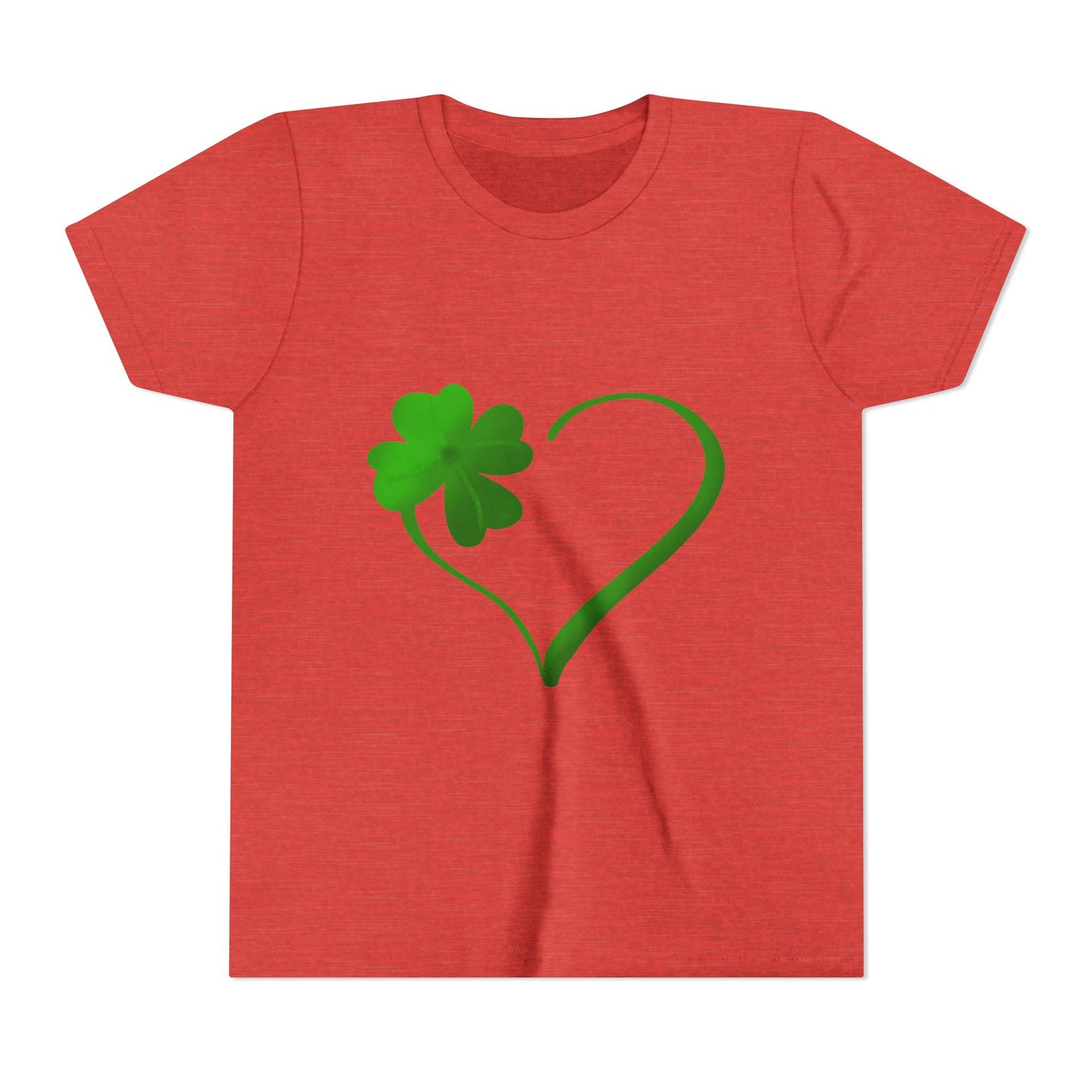 Shamrock Heart Youth Tee | St. Patrick's Day Clover Kids Shirt