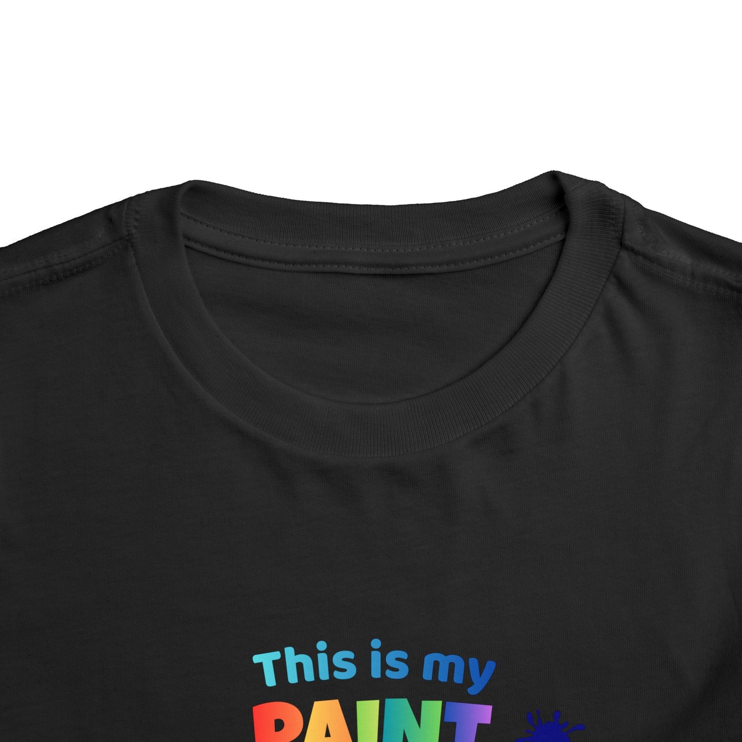 This Is My Paint Shirt Toddler Tee | Colorful Paint Palette Drips, Art Splash Design