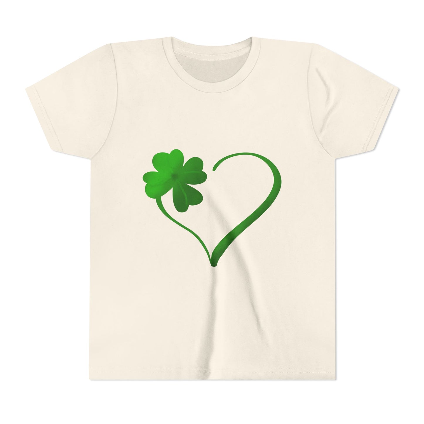 Shamrock Heart Youth Tee | St. Patrick's Day Clover Kids Shirt