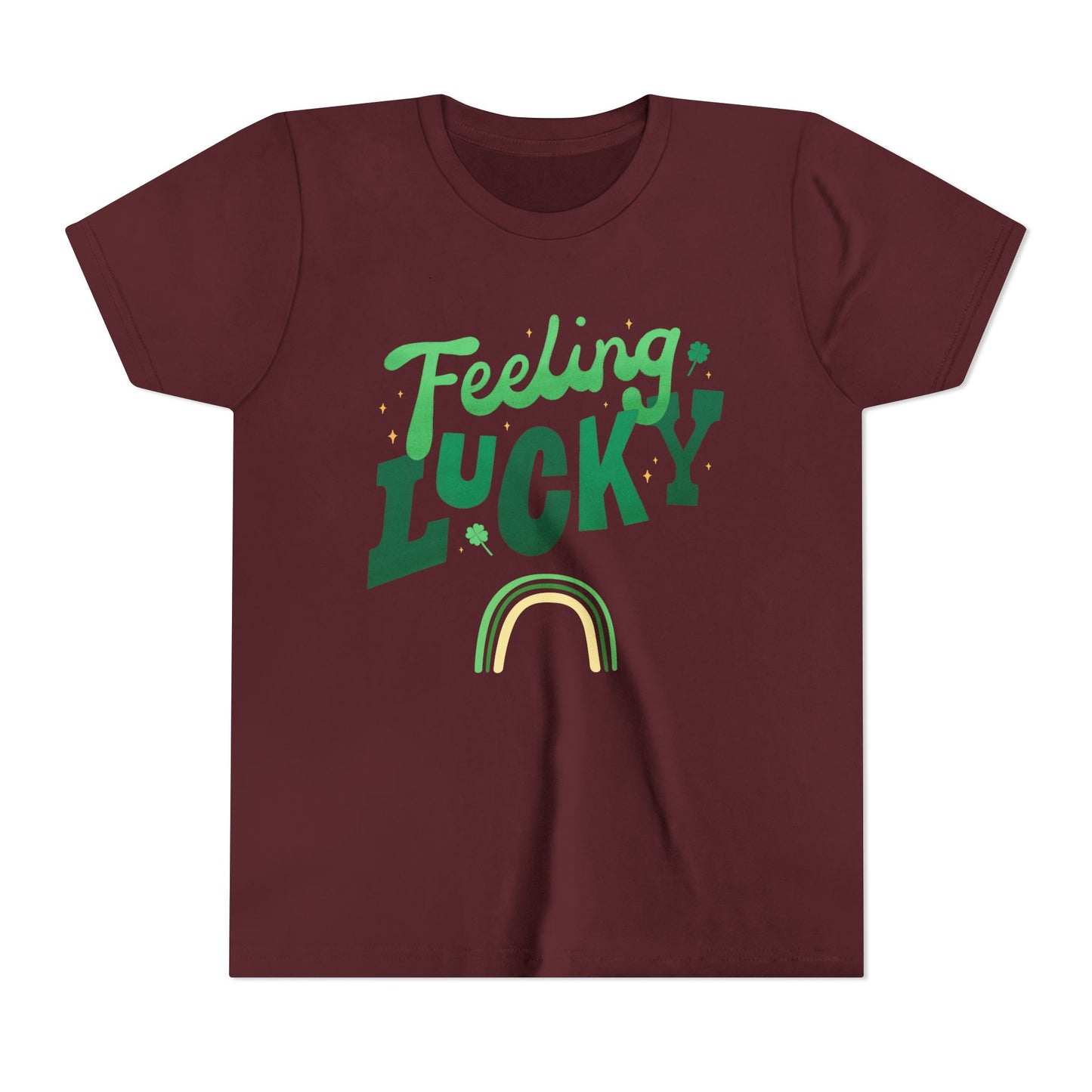 Feeling Lucky rainbow Youth Tee | St. Patrick's Day kids shirt