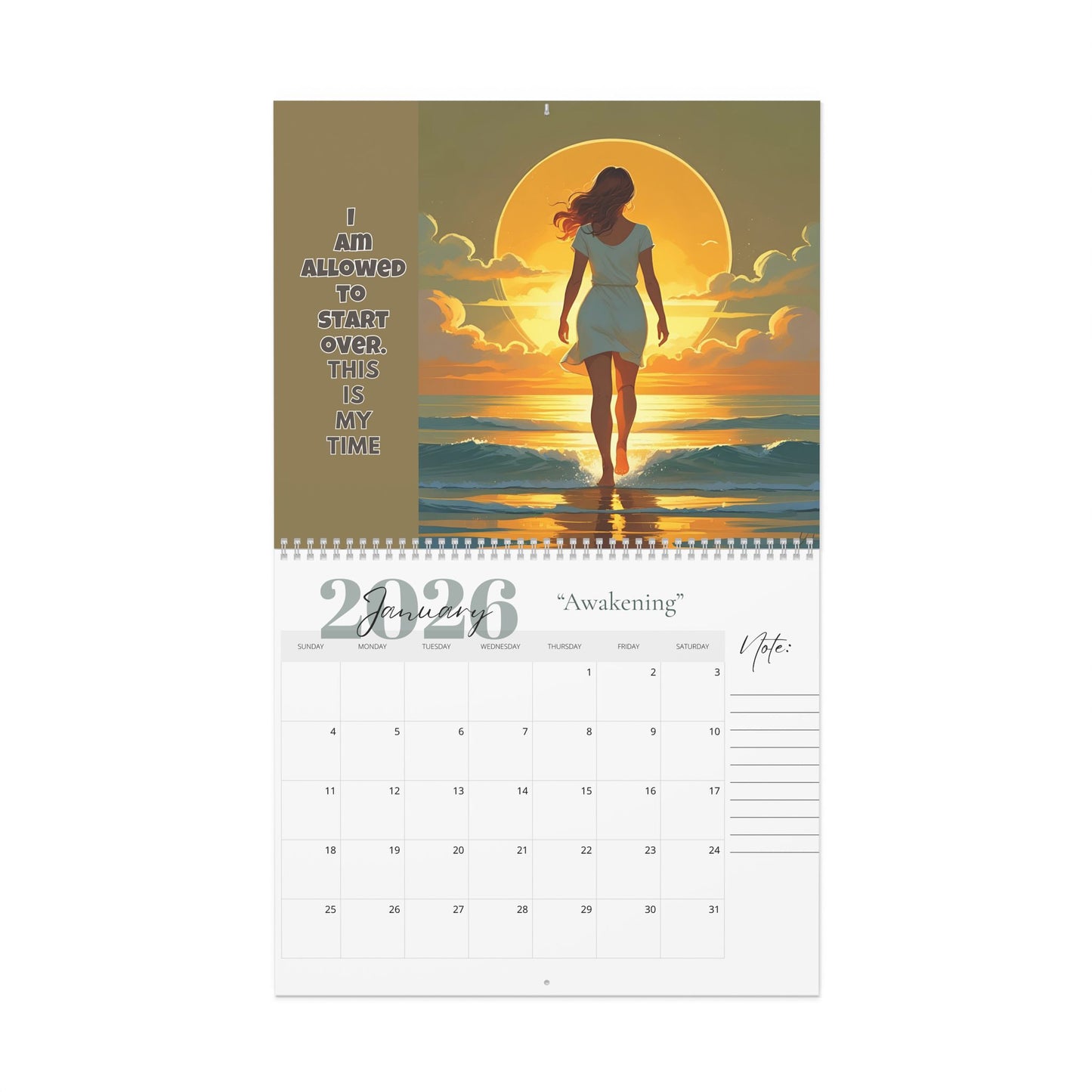 Her Return to Herself - A 2026 Calendar for Healing, Growth and Self-Discovery