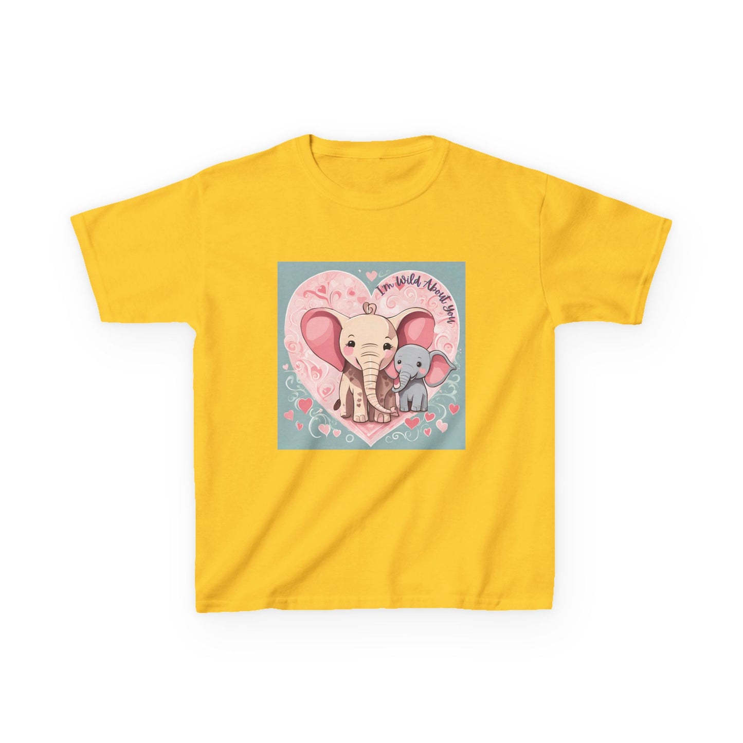I'm Wild About You - Elephant Duo Valentine's Kids Tee