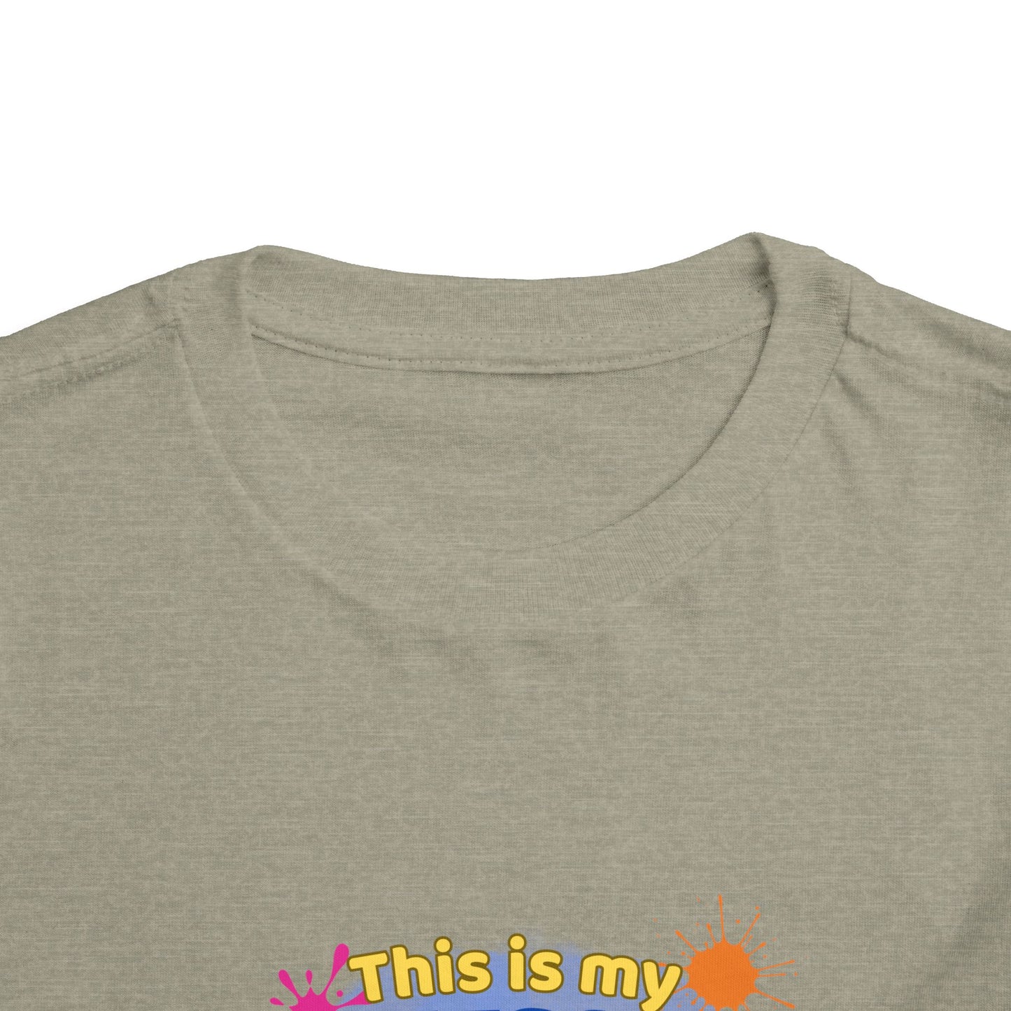 Messy Play Paint Splatter Toddler Tee | "This is my messy play shirt"