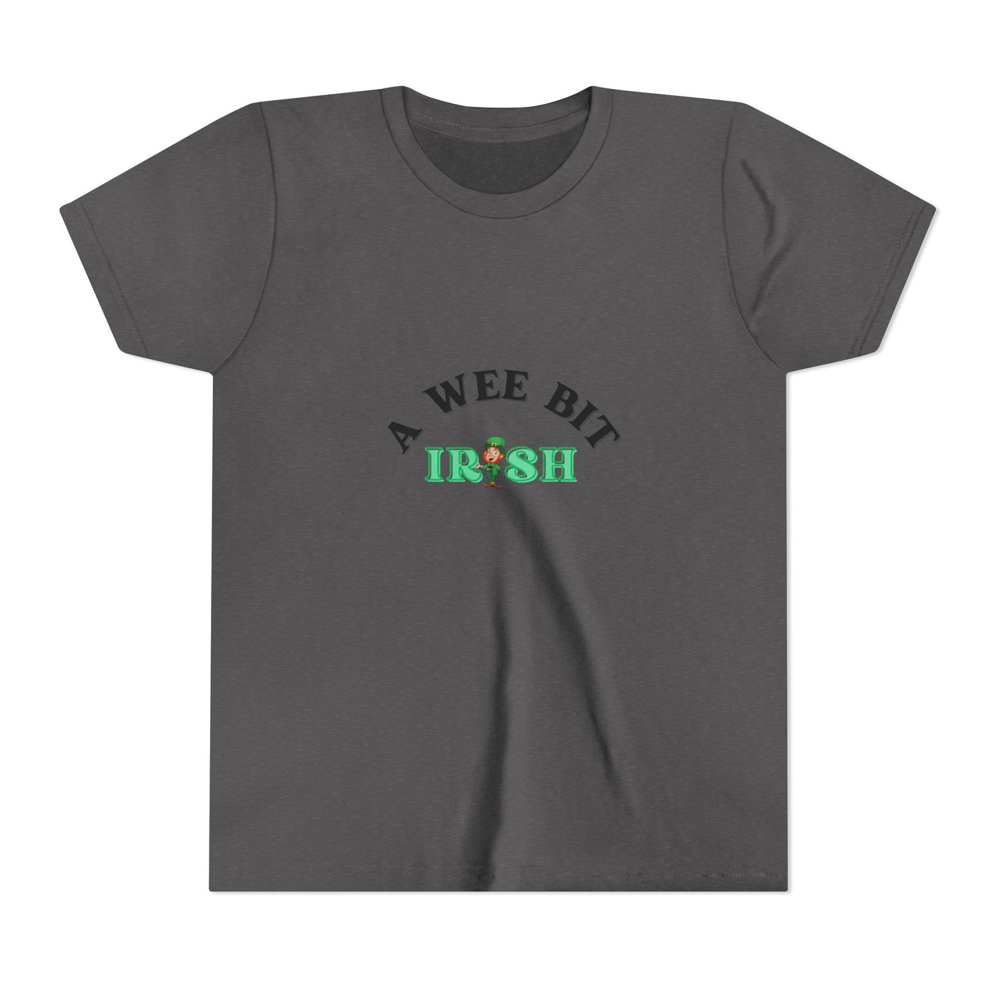 A Wee Bit Irish Youth Tee | St. Patrick's Day Shamrock Kids Shirt